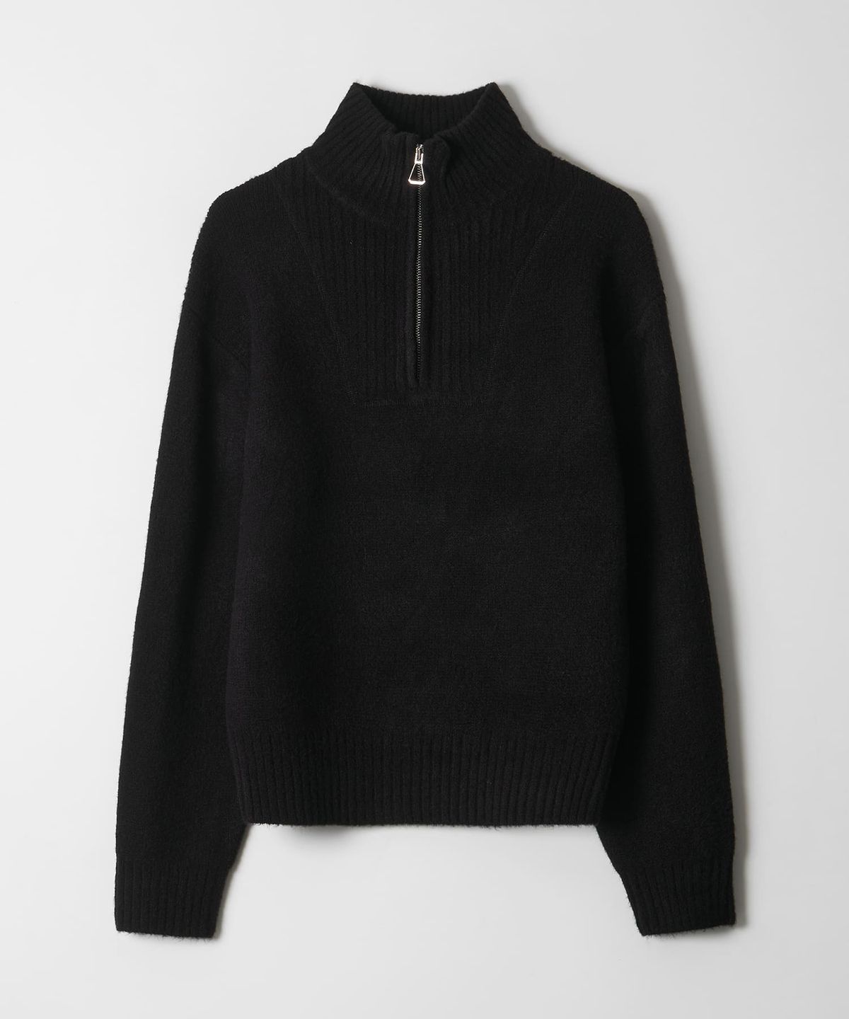 디써티원(DTHIRTYONE) Half-Zip Turtleneck Sweater (BLACK)