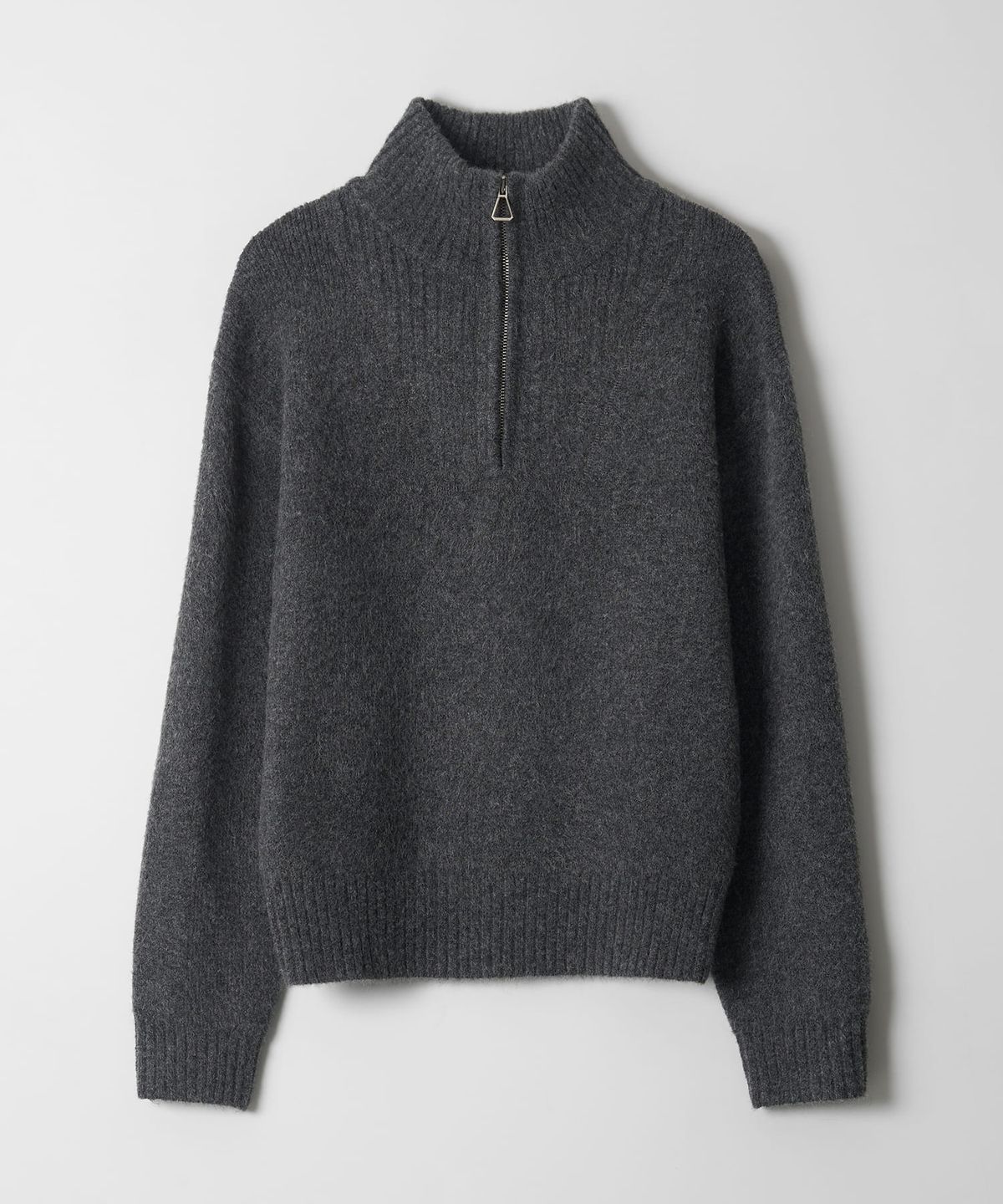 디써티원(DTHIRTYONE) Half-Zip Turtleneck Sweater (GREY)