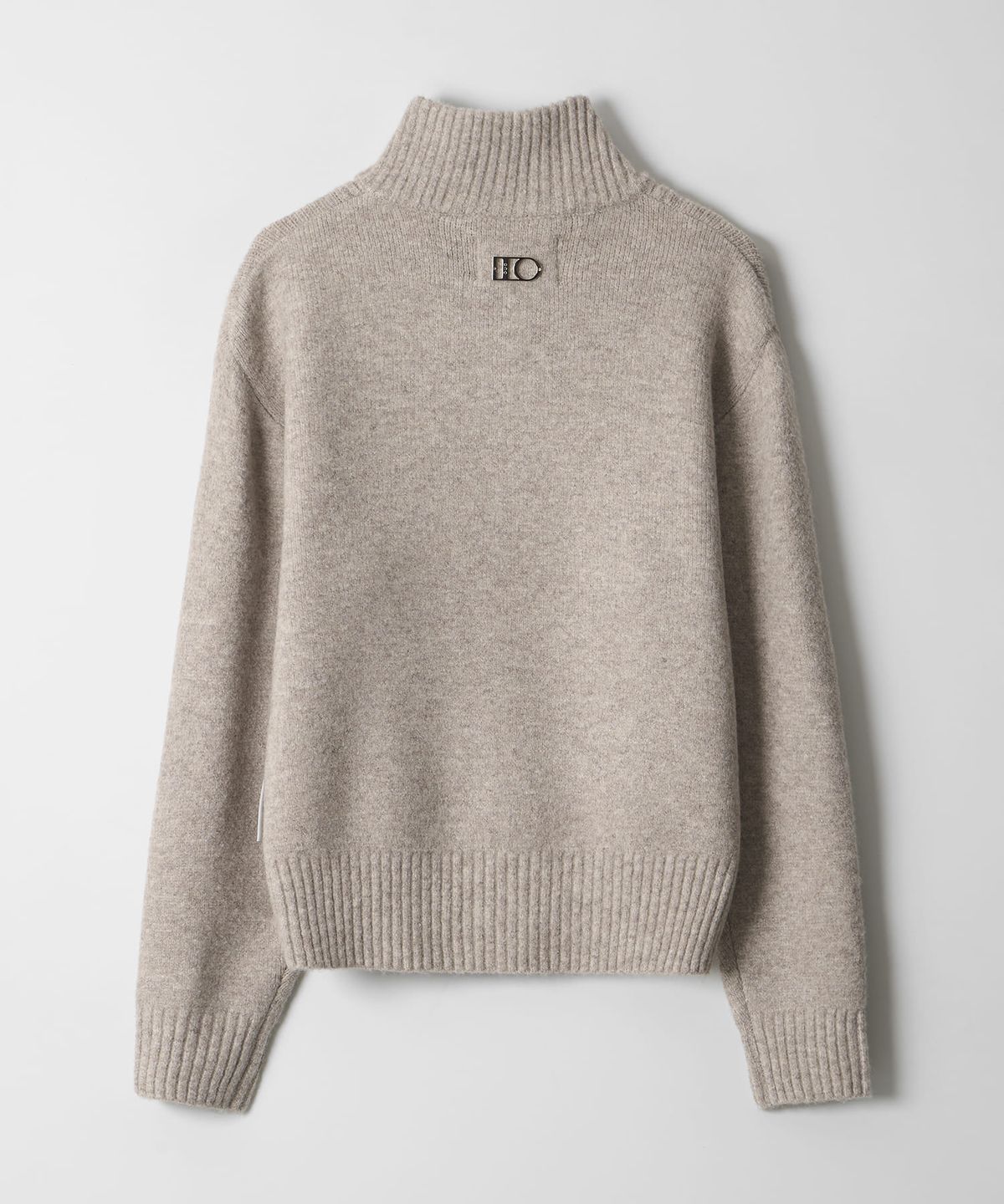 디써티원(DTHIRTYONE) Half-Zip Turtleneck Sweater (BEIGE)