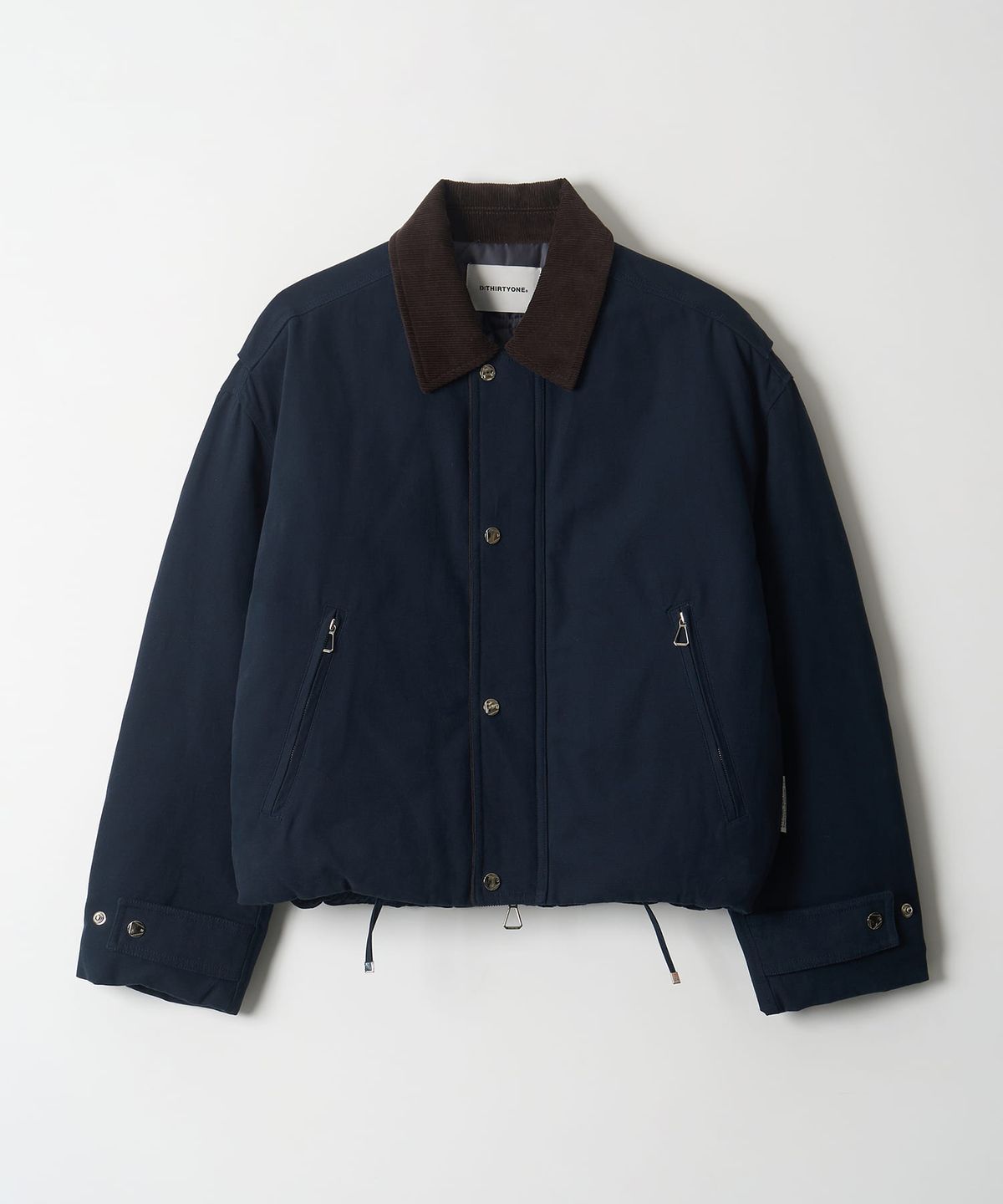 디써티원(DTHIRTYONE) Contrast Collar Padded Blouson (NAVY)