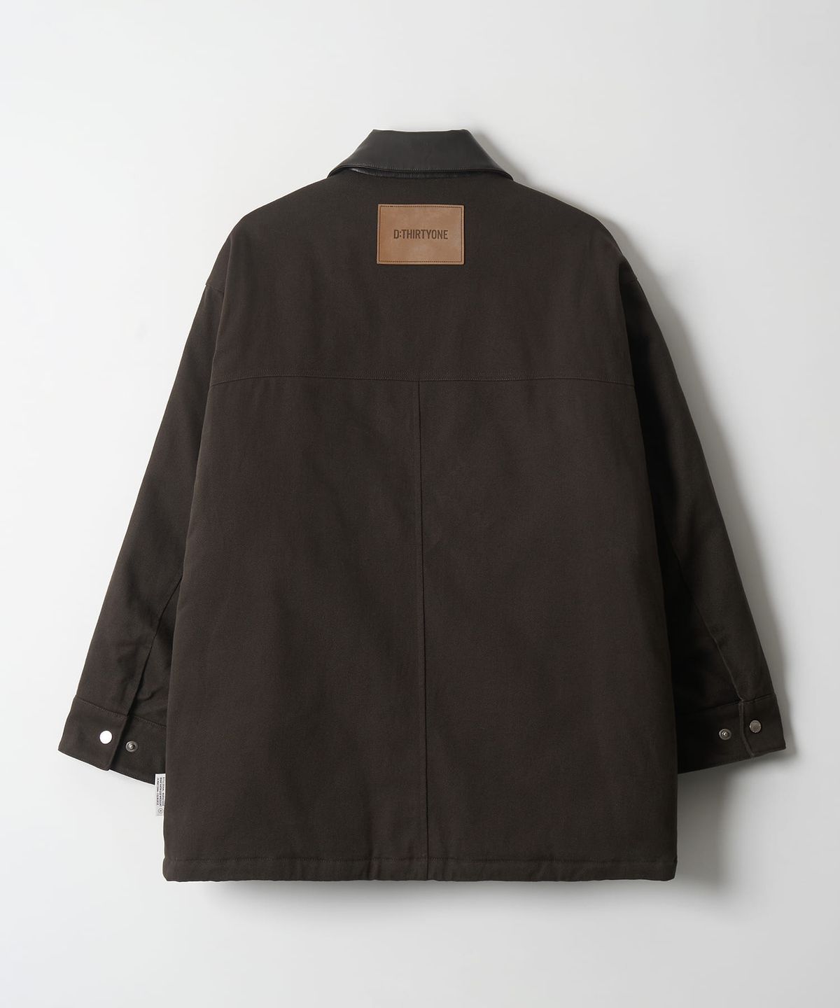 디써티원(DTHIRTYONE) Two-Tone Collar Padded Work Jacket (BROWN)