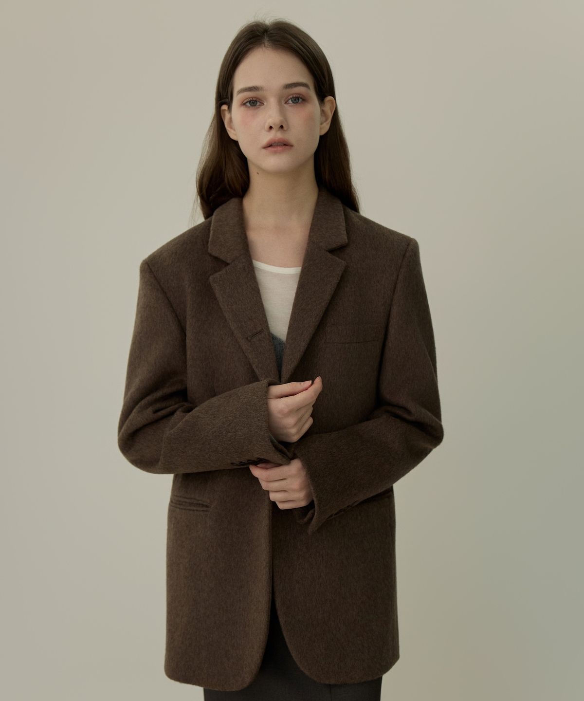 엘리오티(ELLIOTI) Hairy Wool Jacket_2Color
