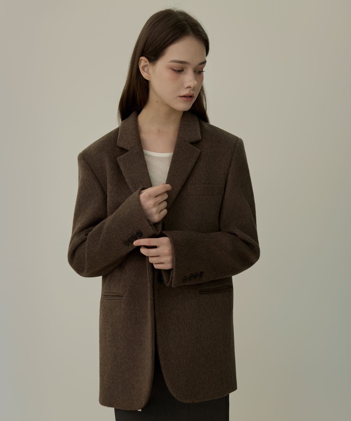 엘리오티(ELLIOTI) Hairy Wool Jacket_2Color