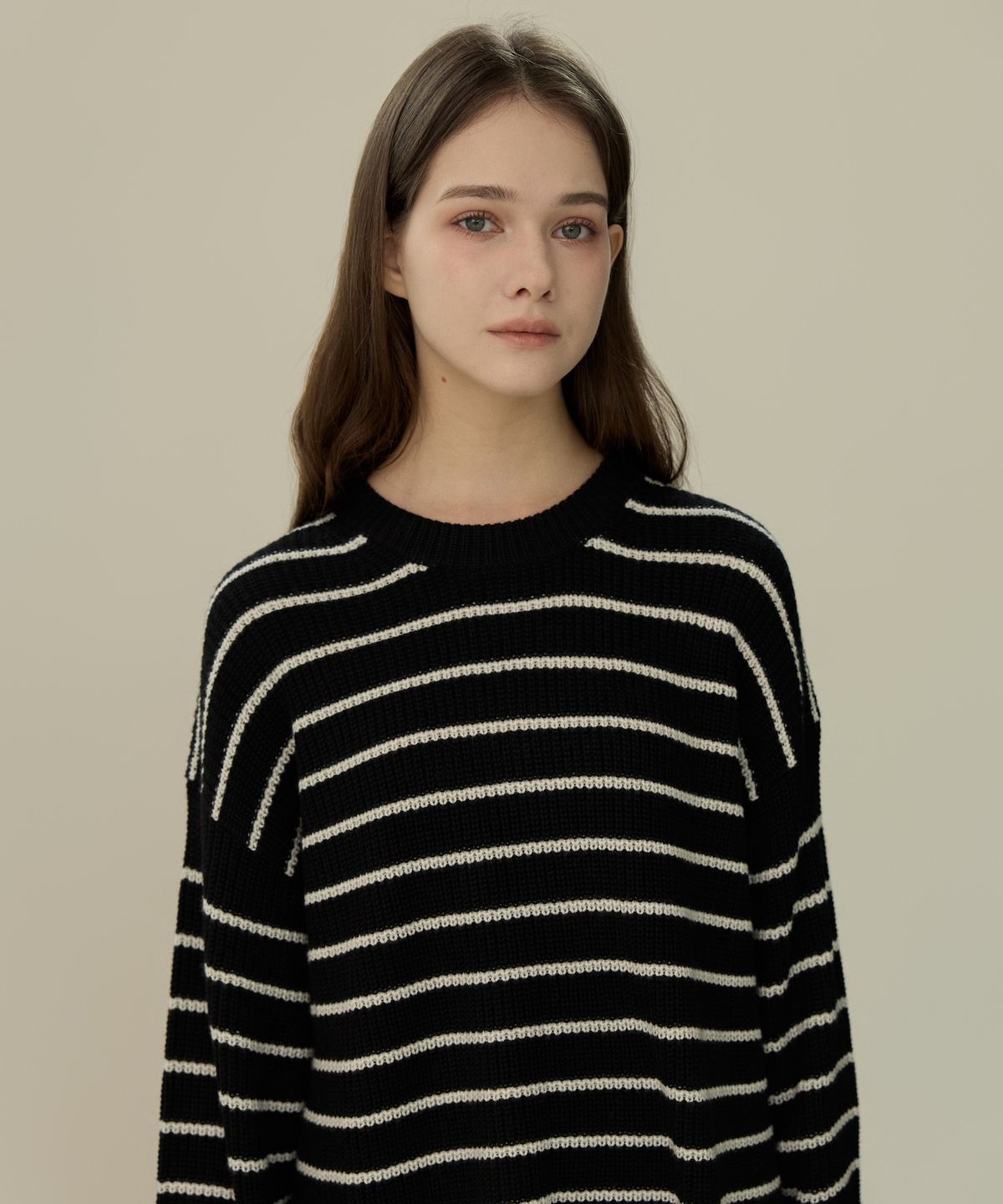 엘리오티(ELLIOTI) Stripe Wool Knit Sweater_2Color
