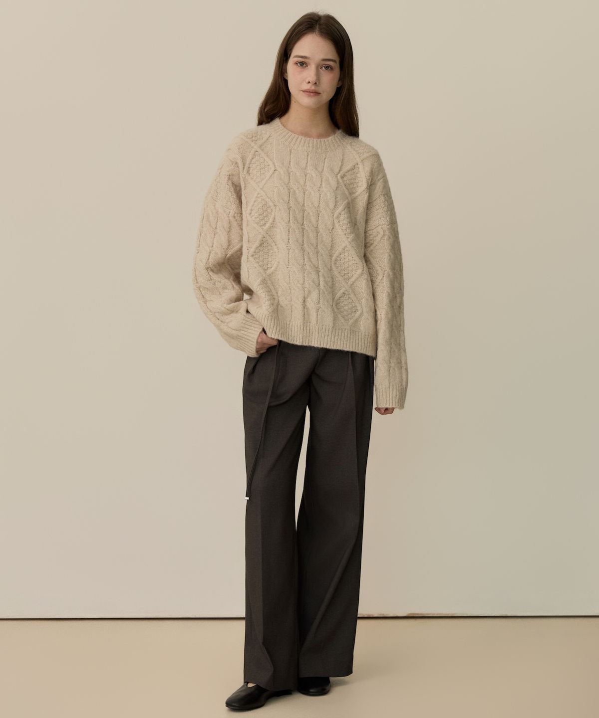엘리오티(ELLIOTI) Grace Wide Slacks_3Color