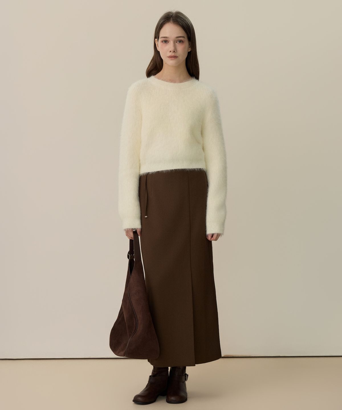 엘리오티(ELLIOTI) Silent Slit Skirts_2Color