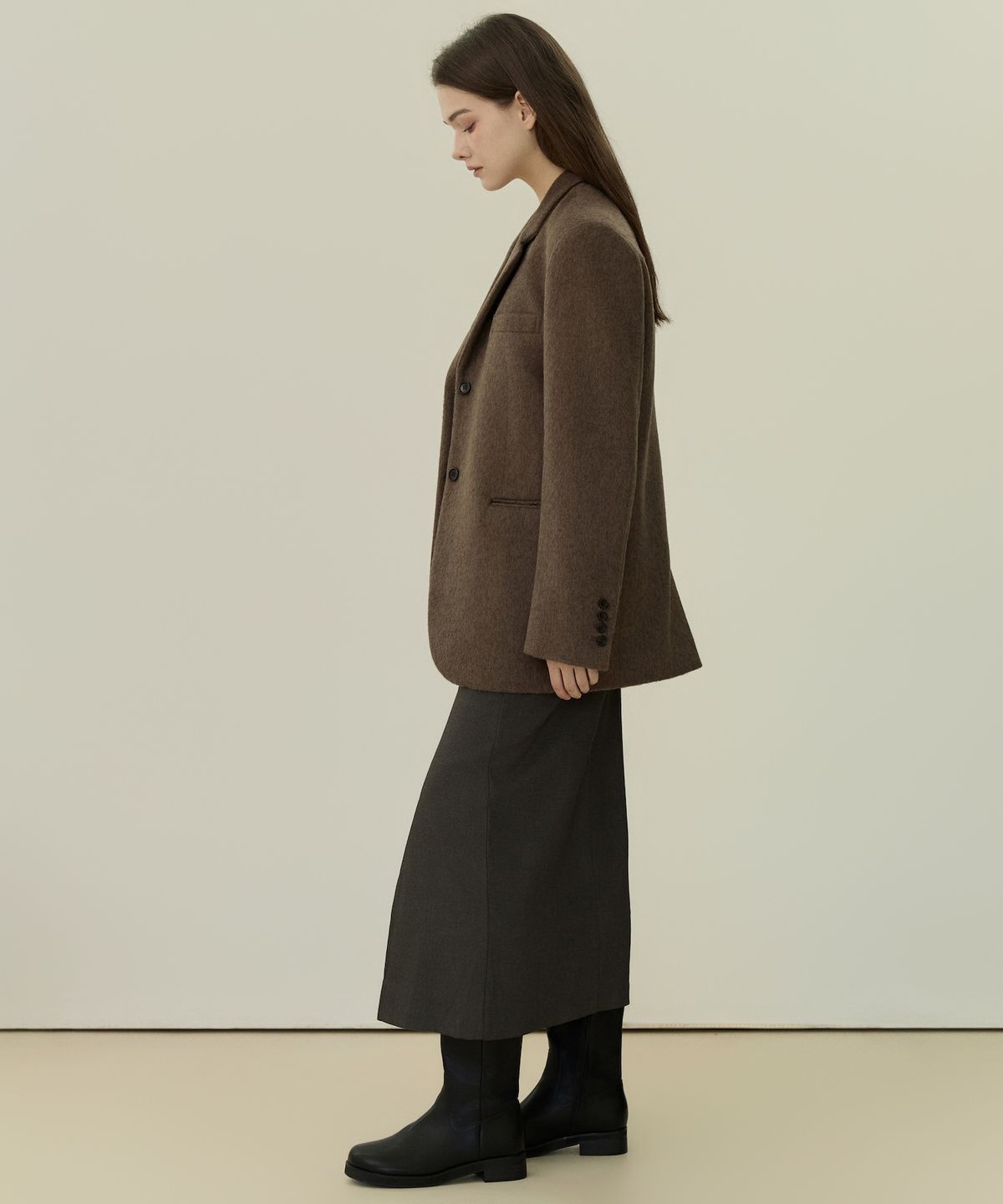 엘리오티(ELLIOTI) Silent Slit Skirts_2Color