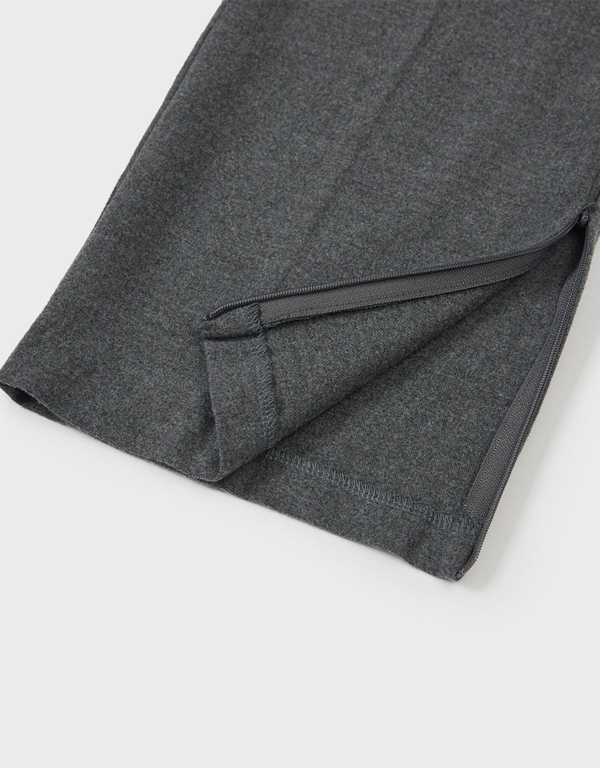 엠엠더블유(MMW) [MMW] LAYERED WRAP SKIRT PANTS (CHARCOAL)