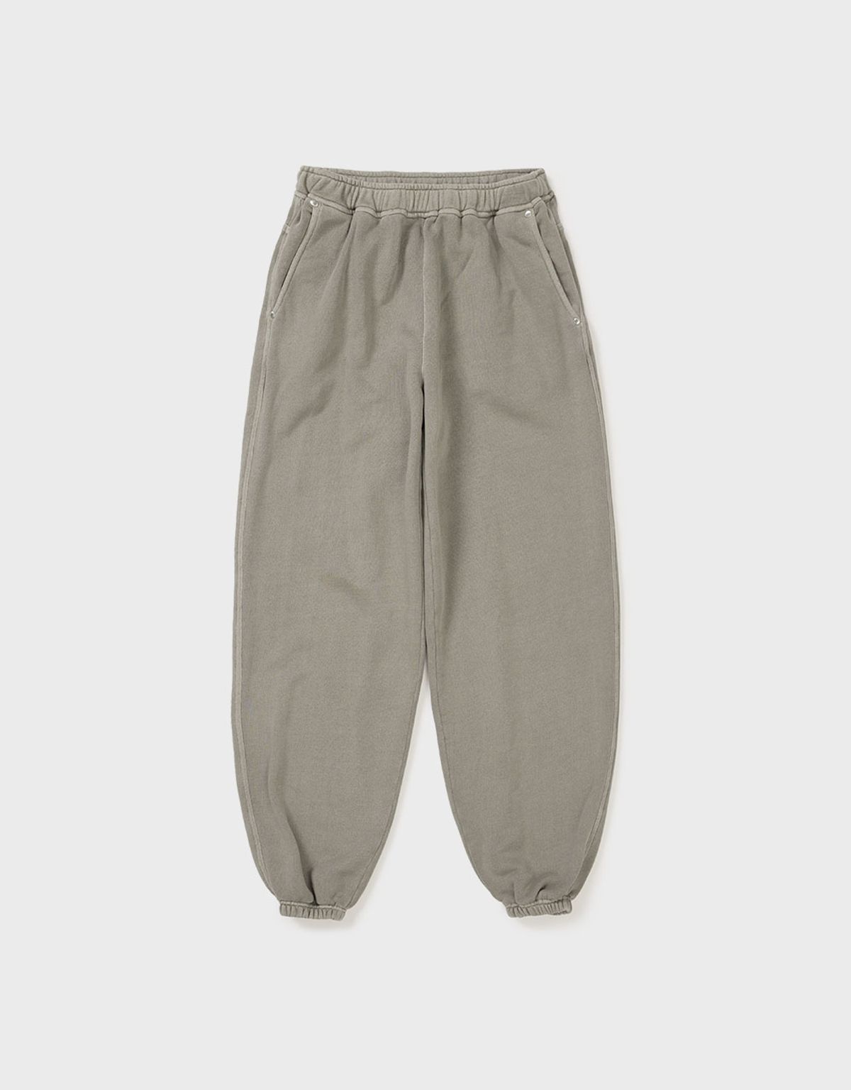 엠엠더블유(MMW) [MMW] FRILL BELTED PIGMENT SWEAT PANTS (BEIGE)