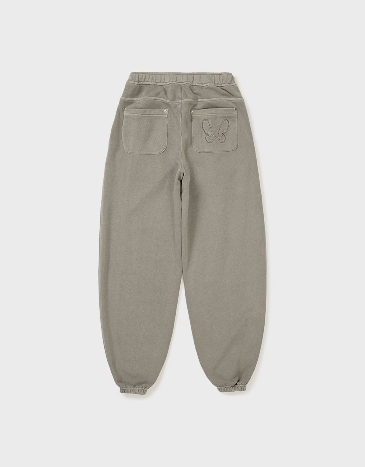 엠엠더블유(MMW) [MMW] FRILL BELTED PIGMENT SWEAT PANTS (BEIGE)