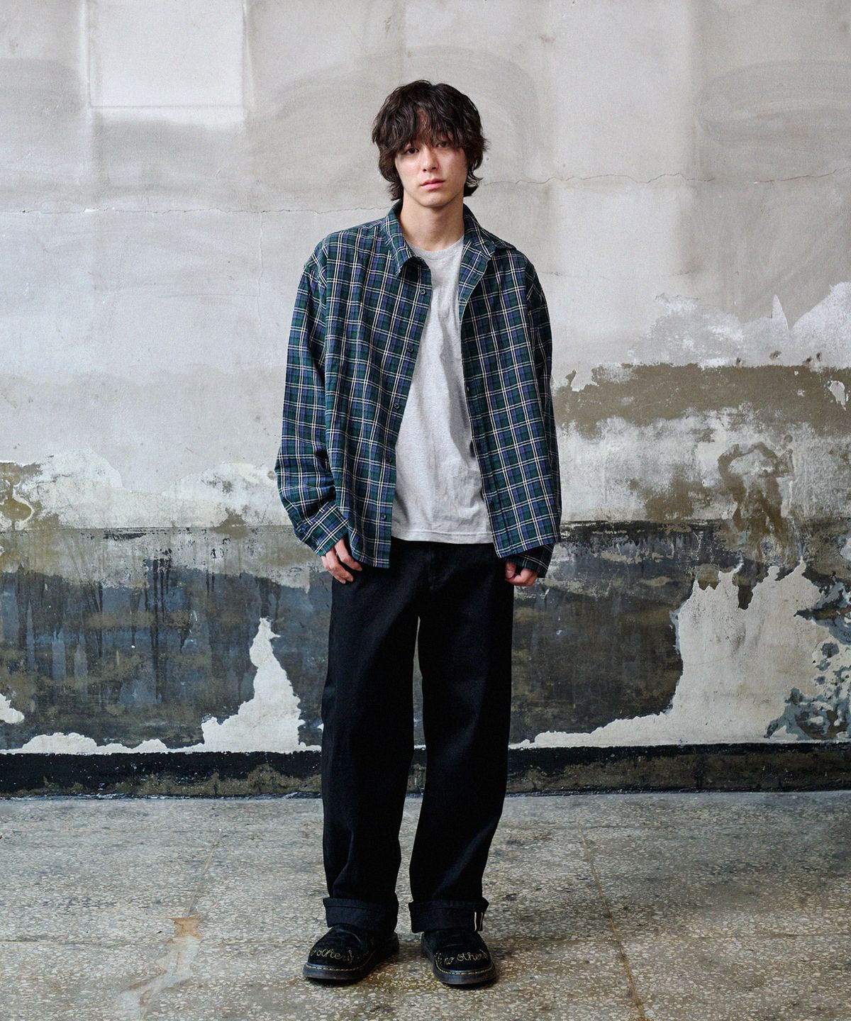 덴메이드(DENMADE) DEN1091 Selvedge Wide Fit (Jet Black)