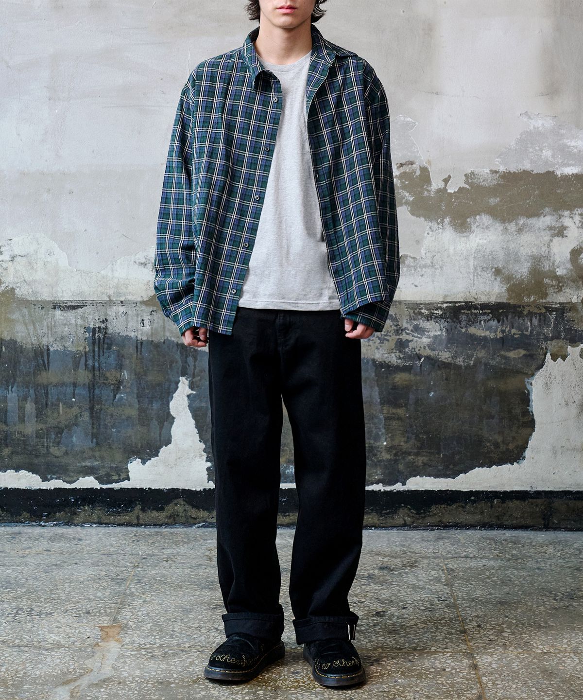 덴메이드(DENMADE) DEN1091 Selvedge Wide Fit (Jet Black)