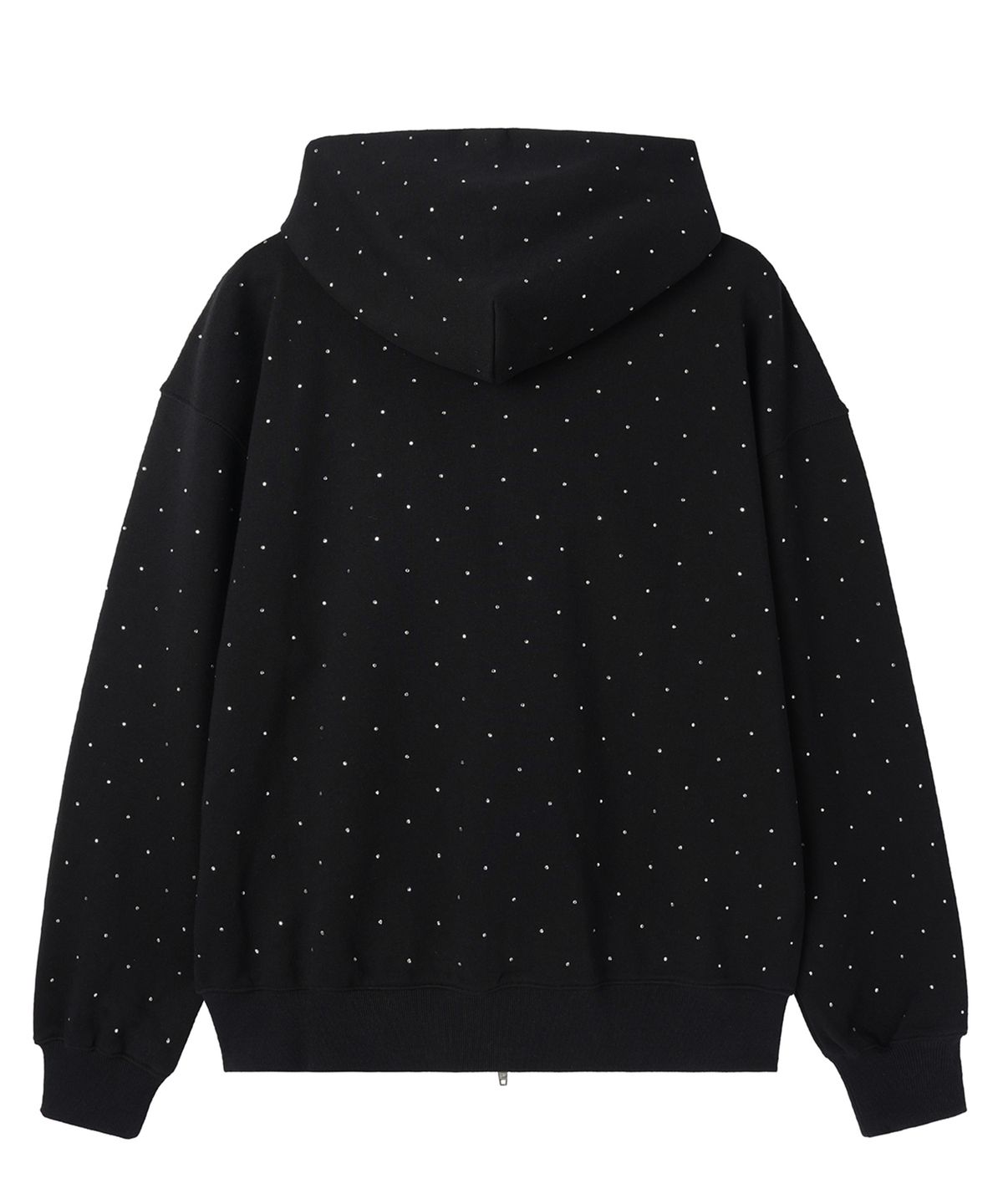 오픈야드(오와이)(OPENYARD(OY)) CRYSTAL DOT HOODIE ZIP UP - BLACK