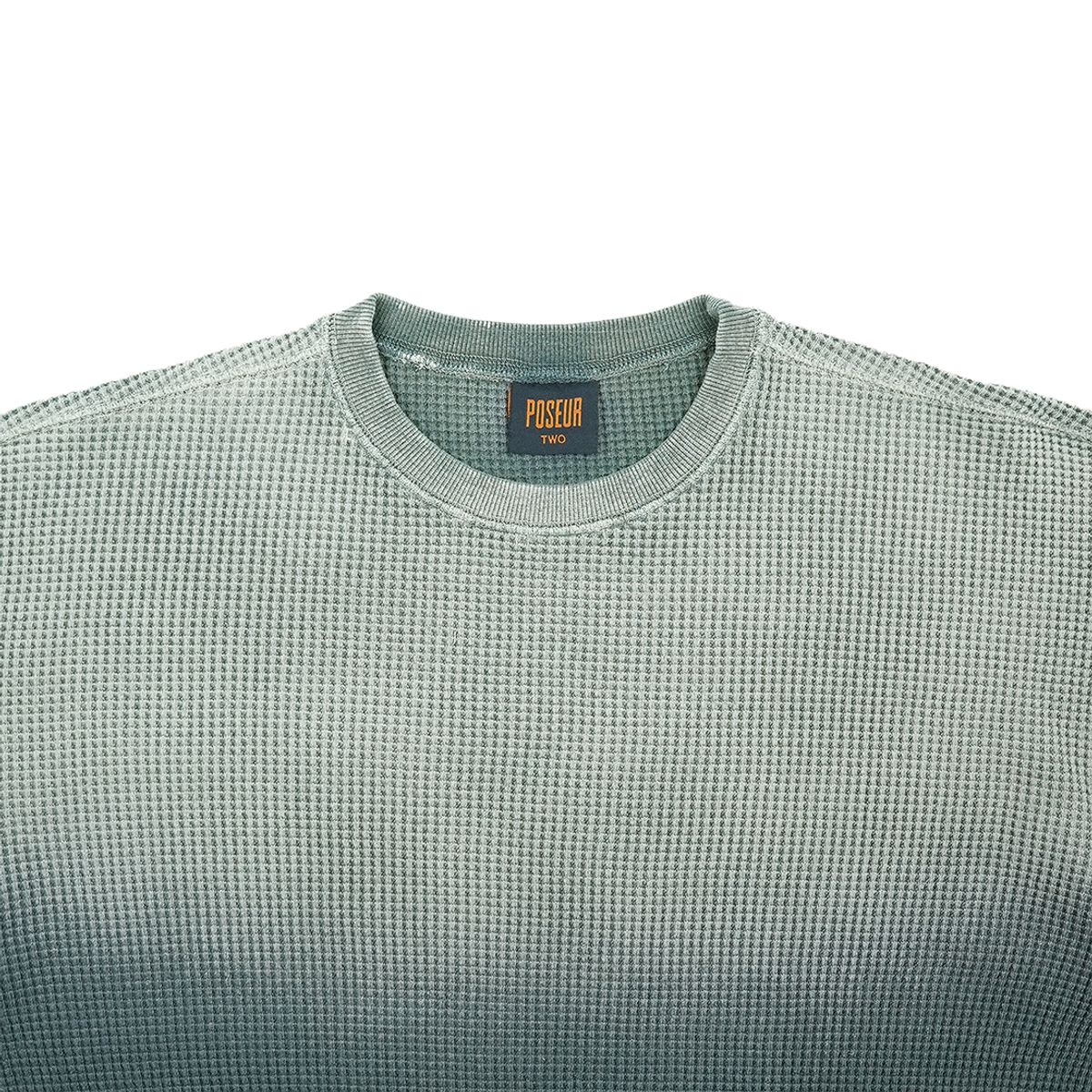 피오에스알(POSR) OVD PREDATOR WAFFLE TEE / FADED GREEN