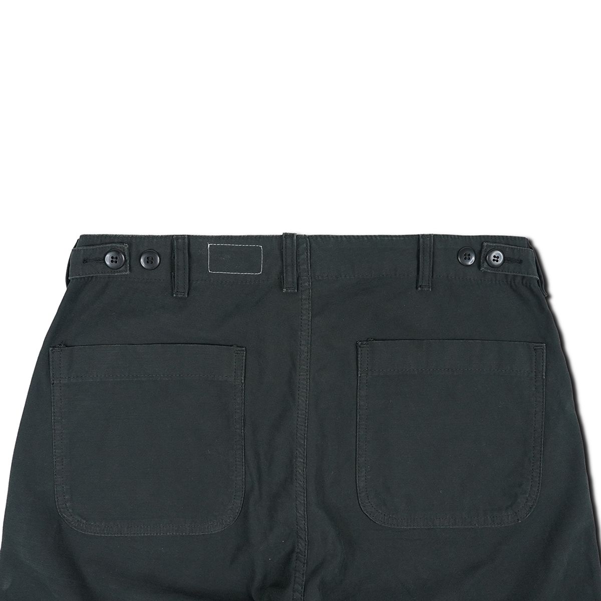 피오에스알(POSR) WASHED FATIGUE PANTS / BLACK