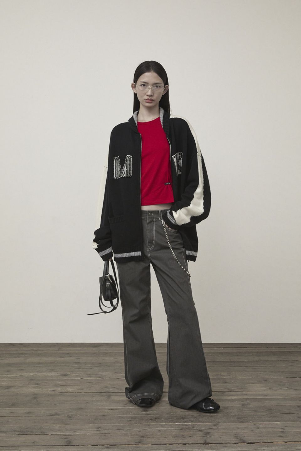 MUSINSA公式 | MATIN KIM MATIN KIM INITIAL KNIT ZIP UP FOR WOMEN IN
