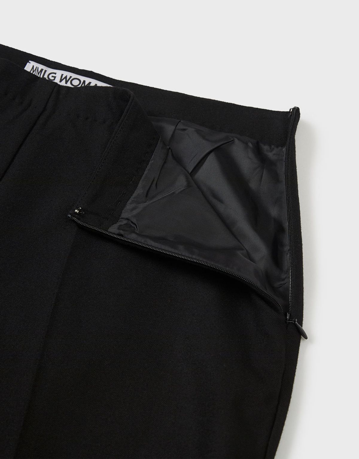 엠엠더블유(MMW) [MMW] LAYERED WRAP SKIRT PANTS (BLACK)