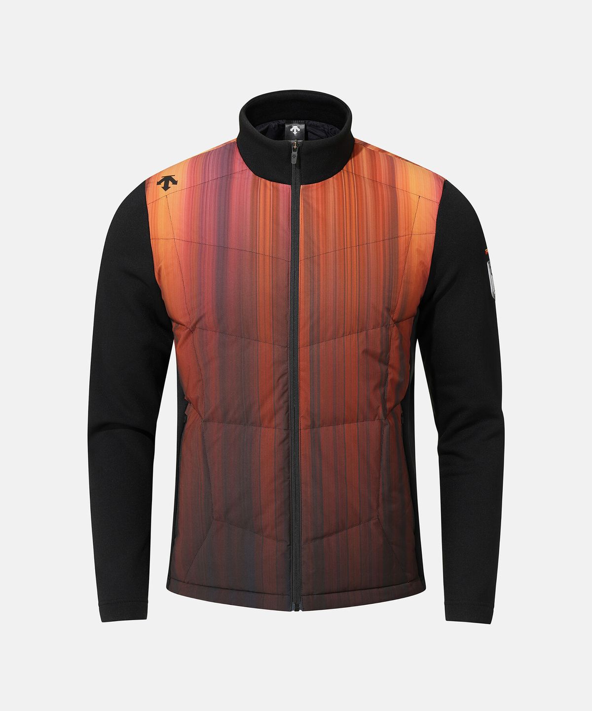 데상트(DESCENTE) GER 기모 하이브리드자켓 패턴 SQ411IKTO1