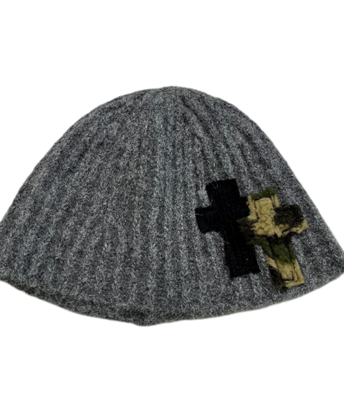 스케이터락(SK8ER ROCK) Tone on Tone Cross Beanie ((gray))