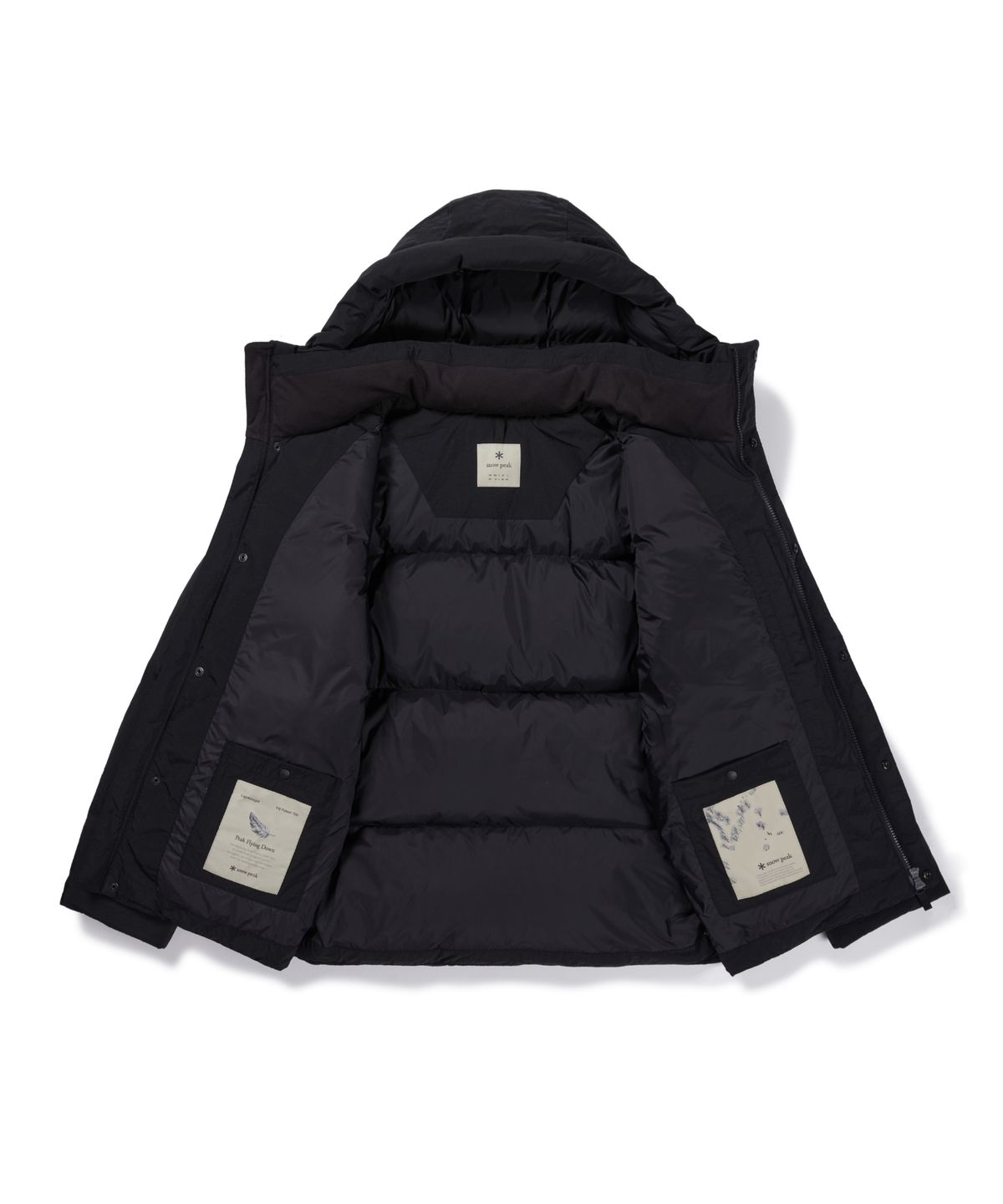 스노우피크 어패럴(SNOWPEAK APPAREL) 시티캠퍼 후드 헤비 다운 자켓 (S26WMGDJ10) Black