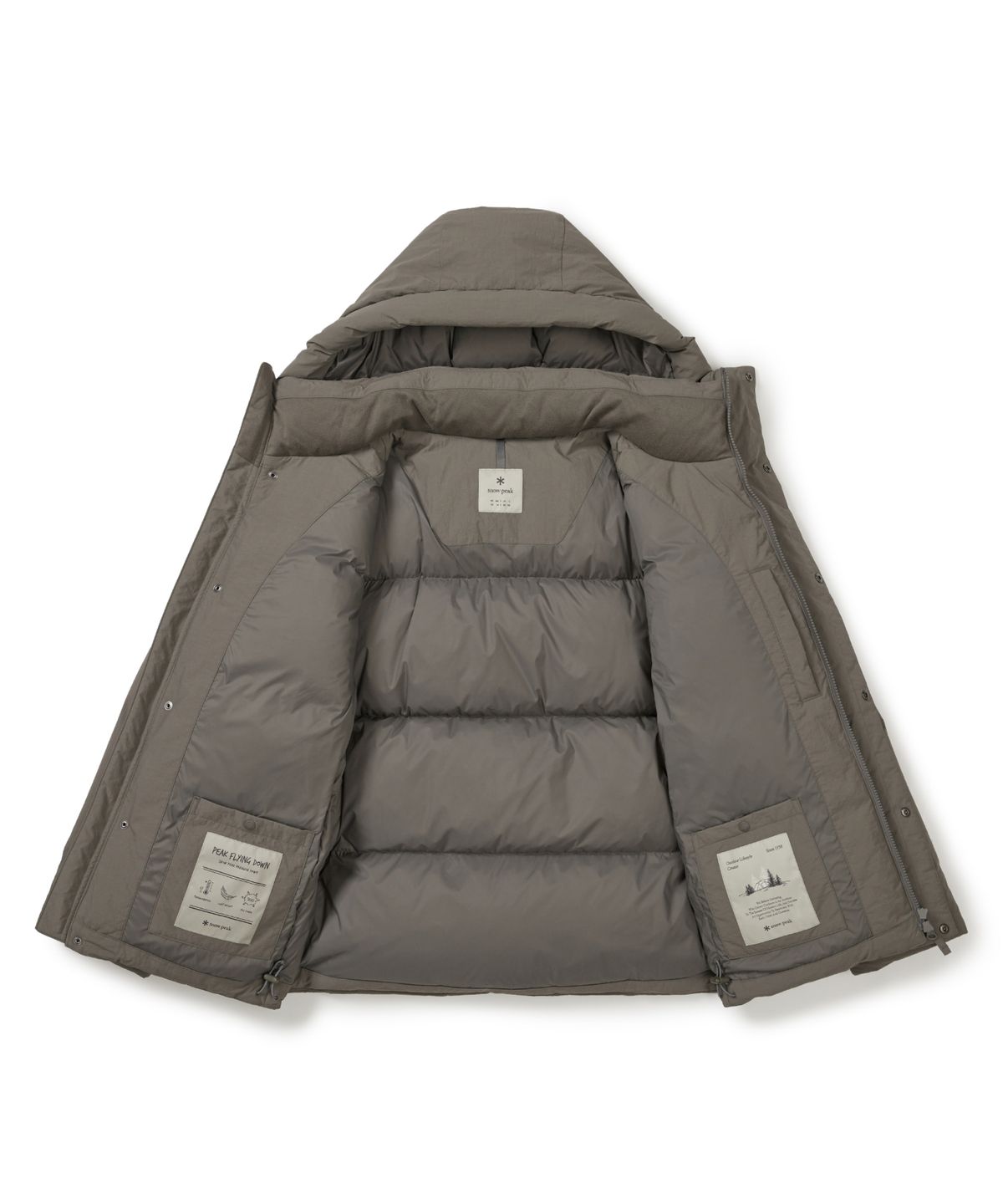 스노우피크 어패럴(SNOWPEAK APPAREL) 시티캠퍼 후드 헤비 다운 자켓 (S25WMGDJ10) Dark Khaki