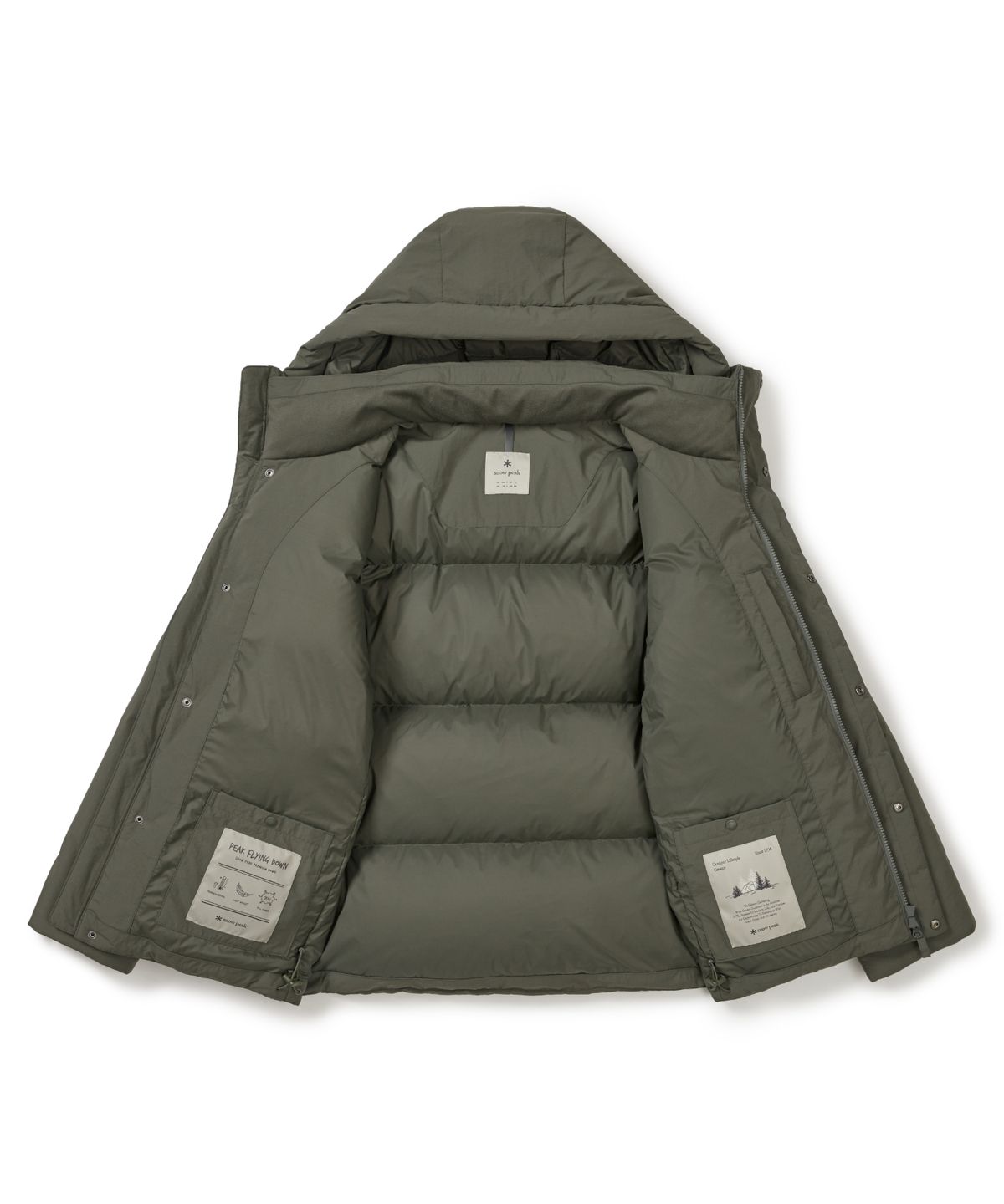 스노우피크 어패럴(SNOWPEAK APPAREL) 시티캠퍼 후드 헤비 다운 자켓 (S25WMGDJ10) Khaki