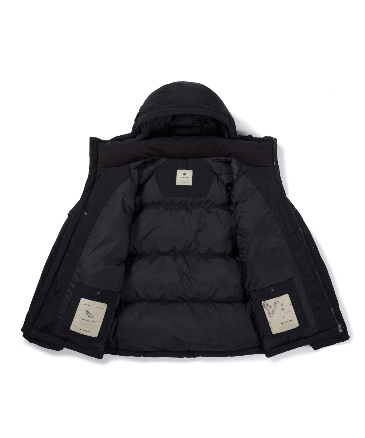 스노우피크 어패럴(SNOWPEAK APPAREL) 시티캠퍼 유틸리티 후드 다운 자켓 (S26WMGDJ68) Black