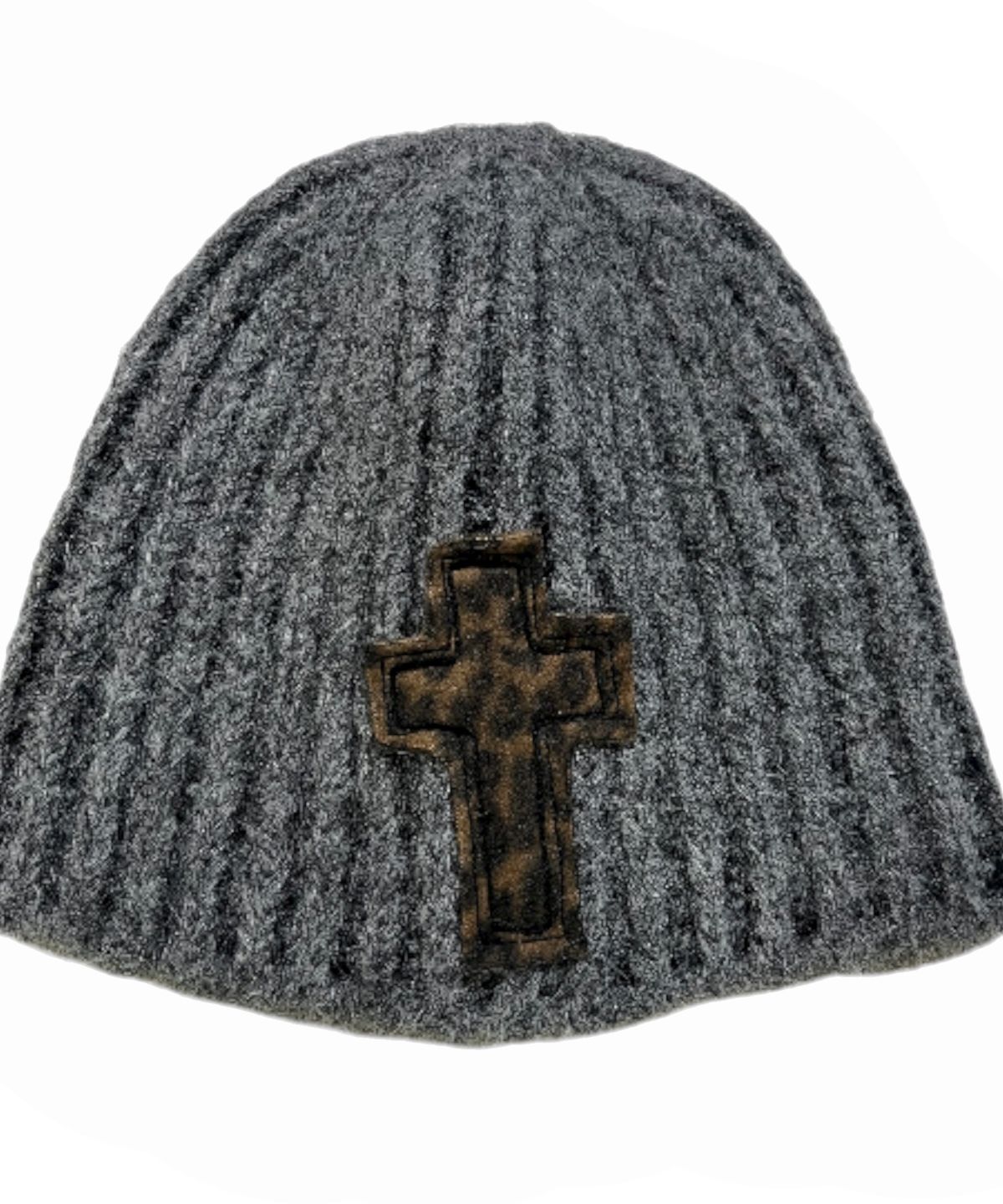 스케이터락(SK8ER ROCK) Bold Cross Two Tone Beanie ((gray))
