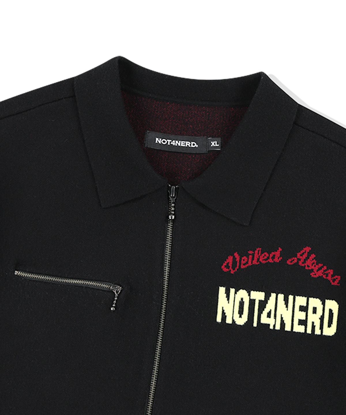 낫포너드(NOT4NERD) Ashes Glory Knit Drizzler Jacket - Black