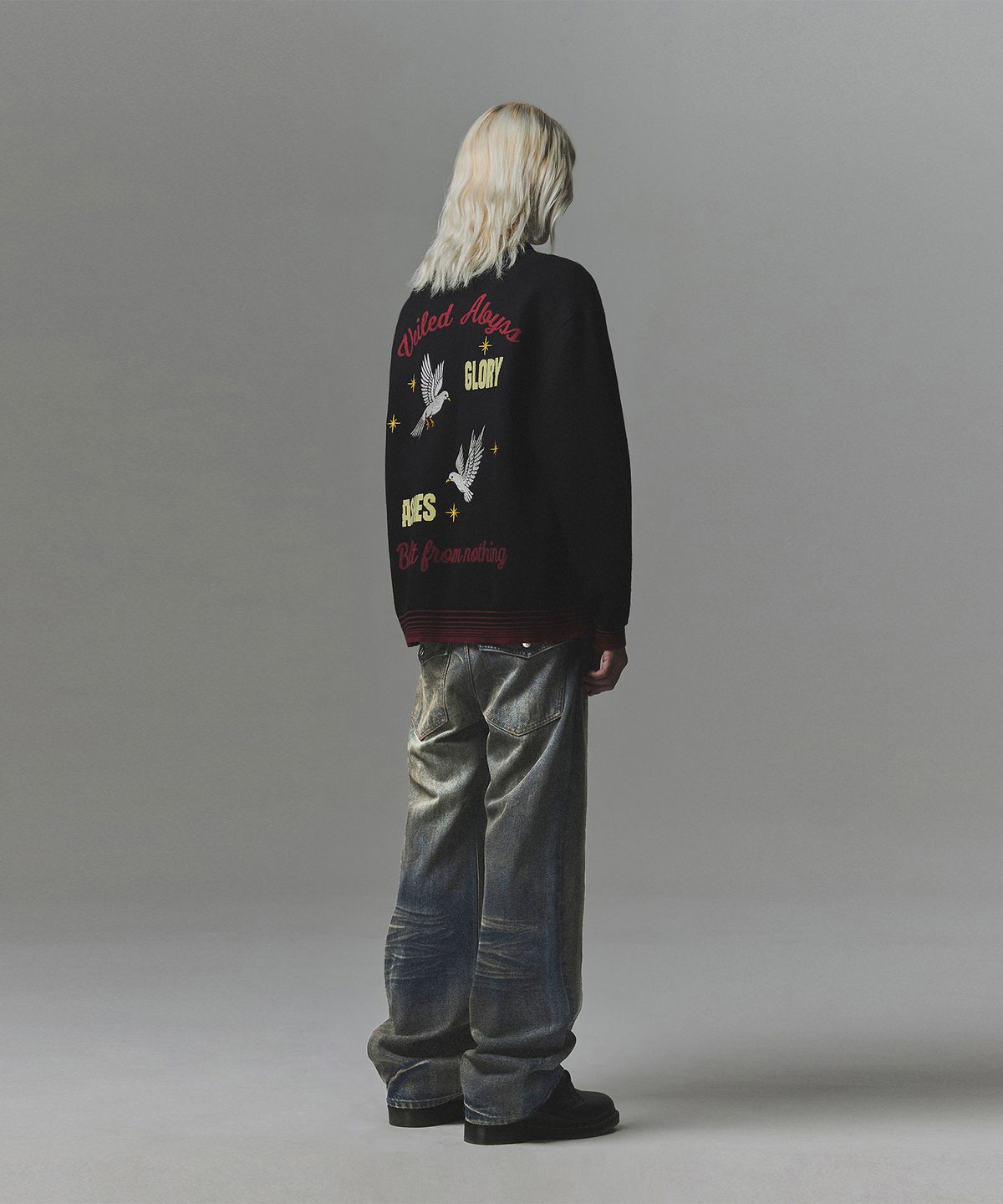 낫포너드(NOT4NERD) Ashes Glory Knit Drizzler Jacket - Black