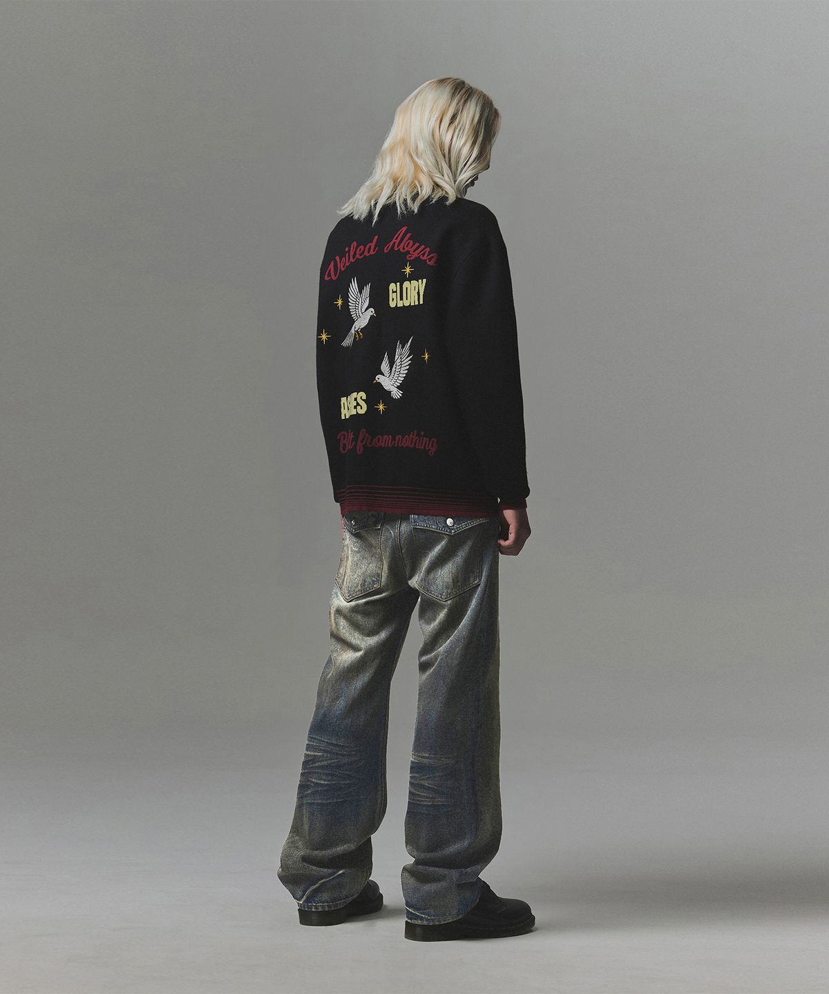 낫포너드(NOT4NERD) Ashes Glory Knit Drizzler Jacket - Black