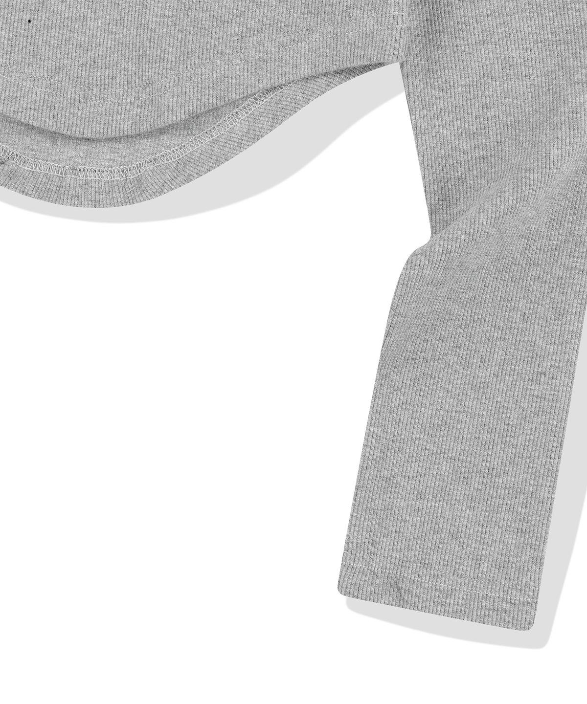낫포너드(NOT4NERD) W 2 Angel Hotfix Henley Neck Long Sleeve - Grey