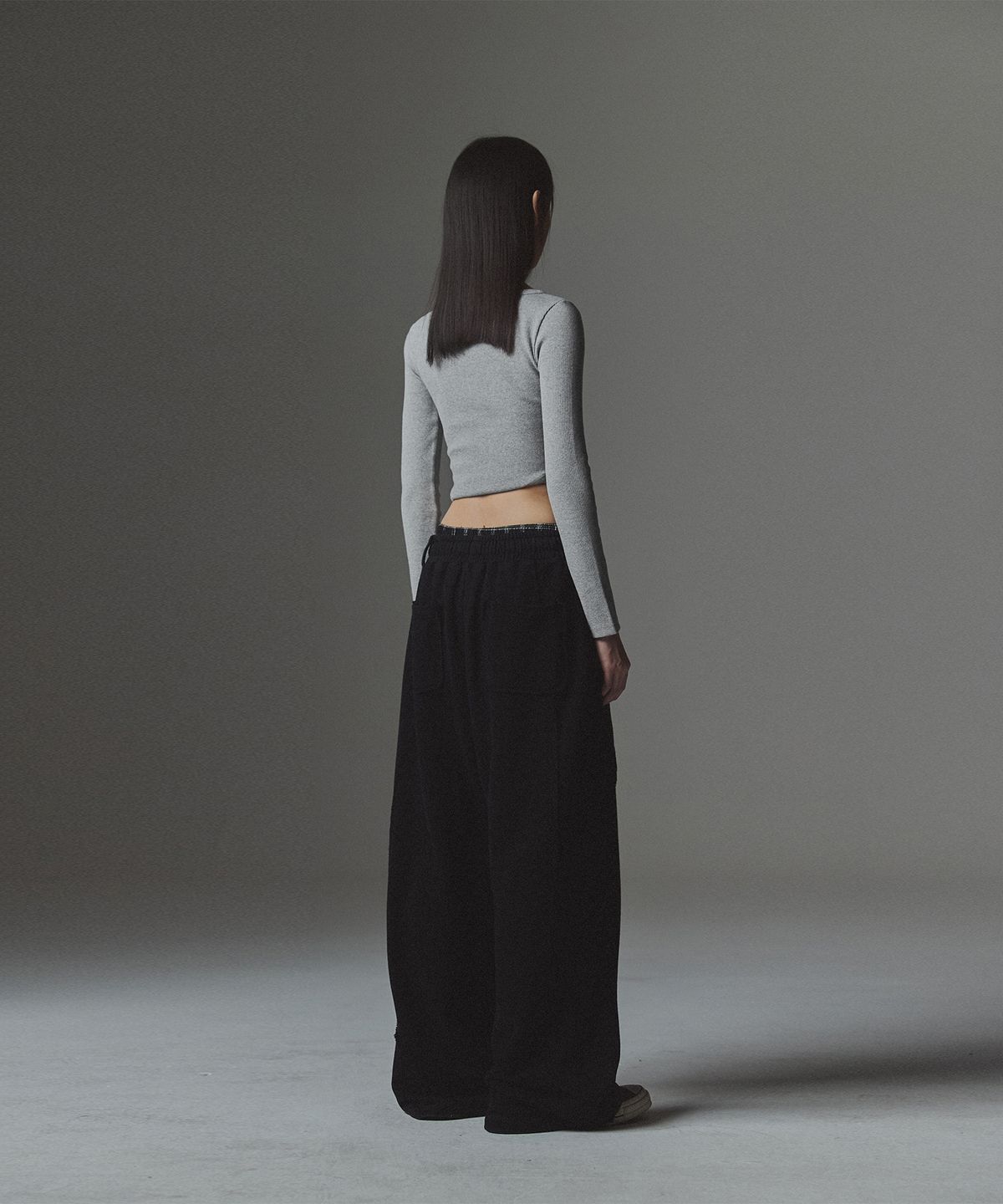 낫포너드(NOT4NERD) W 2 Angel Hotfix Henley Neck Long Sleeve - Grey