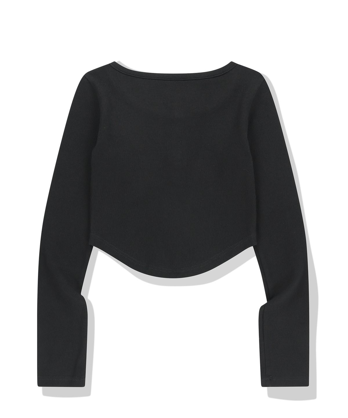 낫포너드(NOT4NERD) W 2 Angel Hotfix Henley Neck Long Sleeve - Black