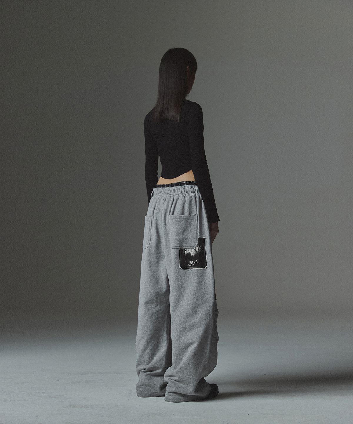 낫포너드(NOT4NERD) W 2 Angel Hotfix Henley Neck Long Sleeve - Black