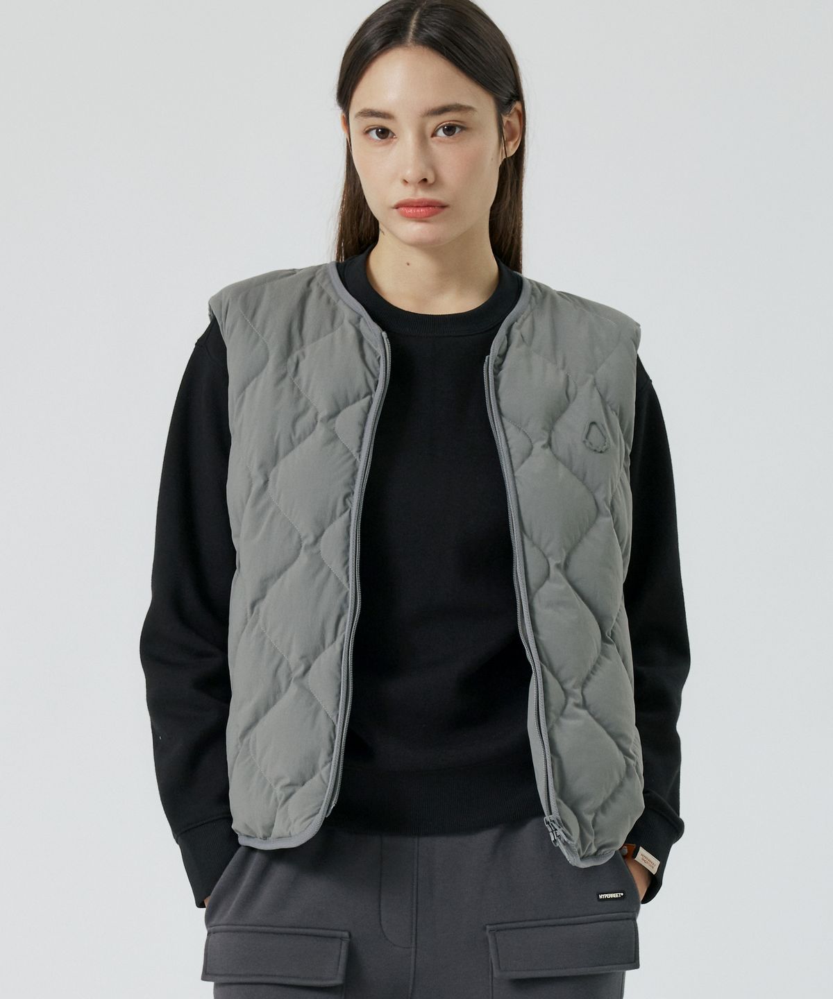 하이퍼리트(HYPERREET) 남녀공용 머스코비 소매탈착 중경량 점퍼 [슬레이트 그레이]_HE4JP010