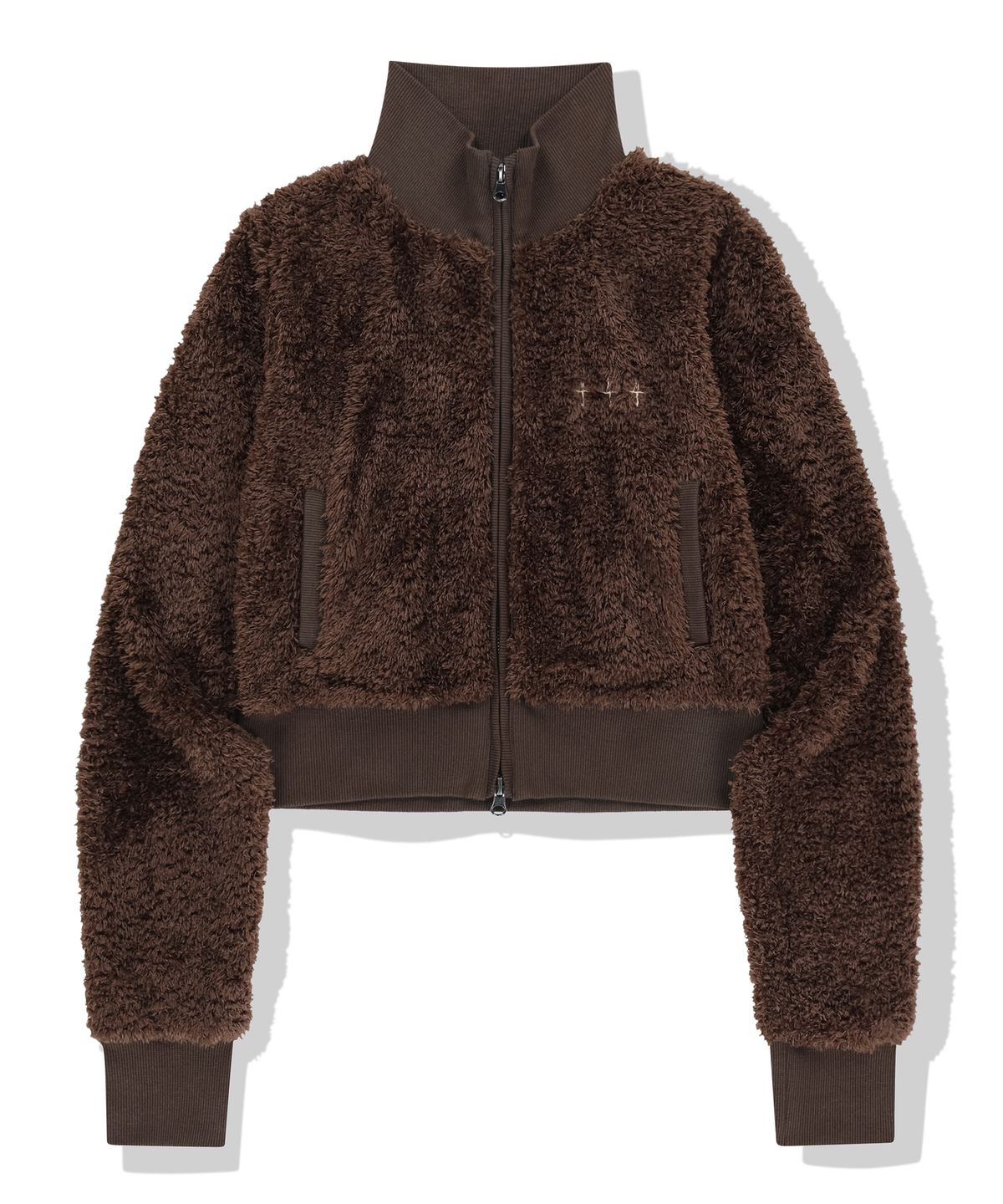 낫포너드(NOT4NERD) W Chasm Eye High Neck Boucle Zip Up - Brown