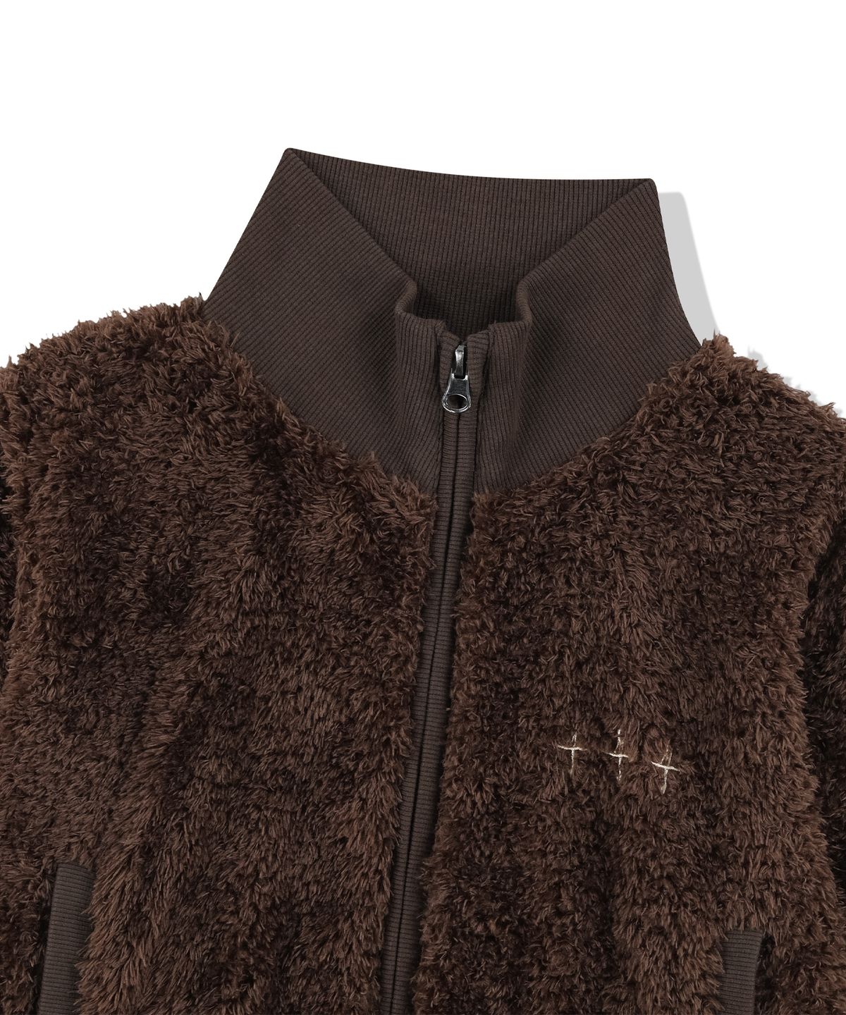 낫포너드(NOT4NERD) W Chasm Eye High Neck Boucle Zip Up - Brown