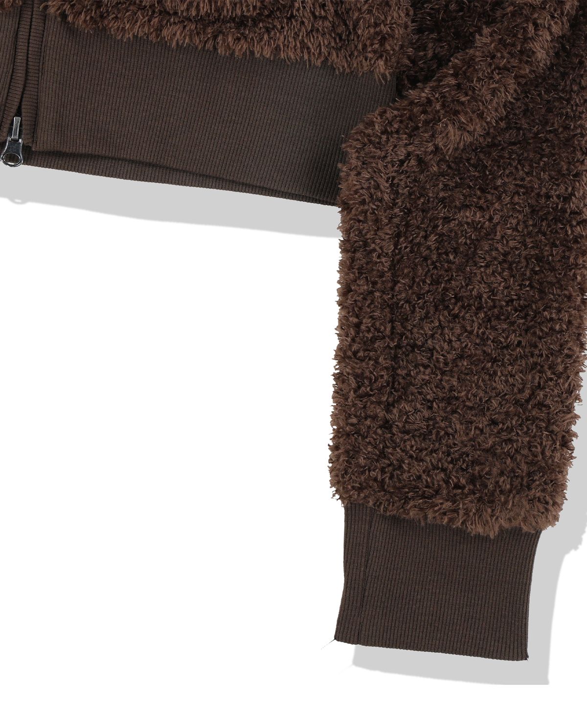 낫포너드(NOT4NERD) W Chasm Eye High Neck Boucle Zip Up - Brown