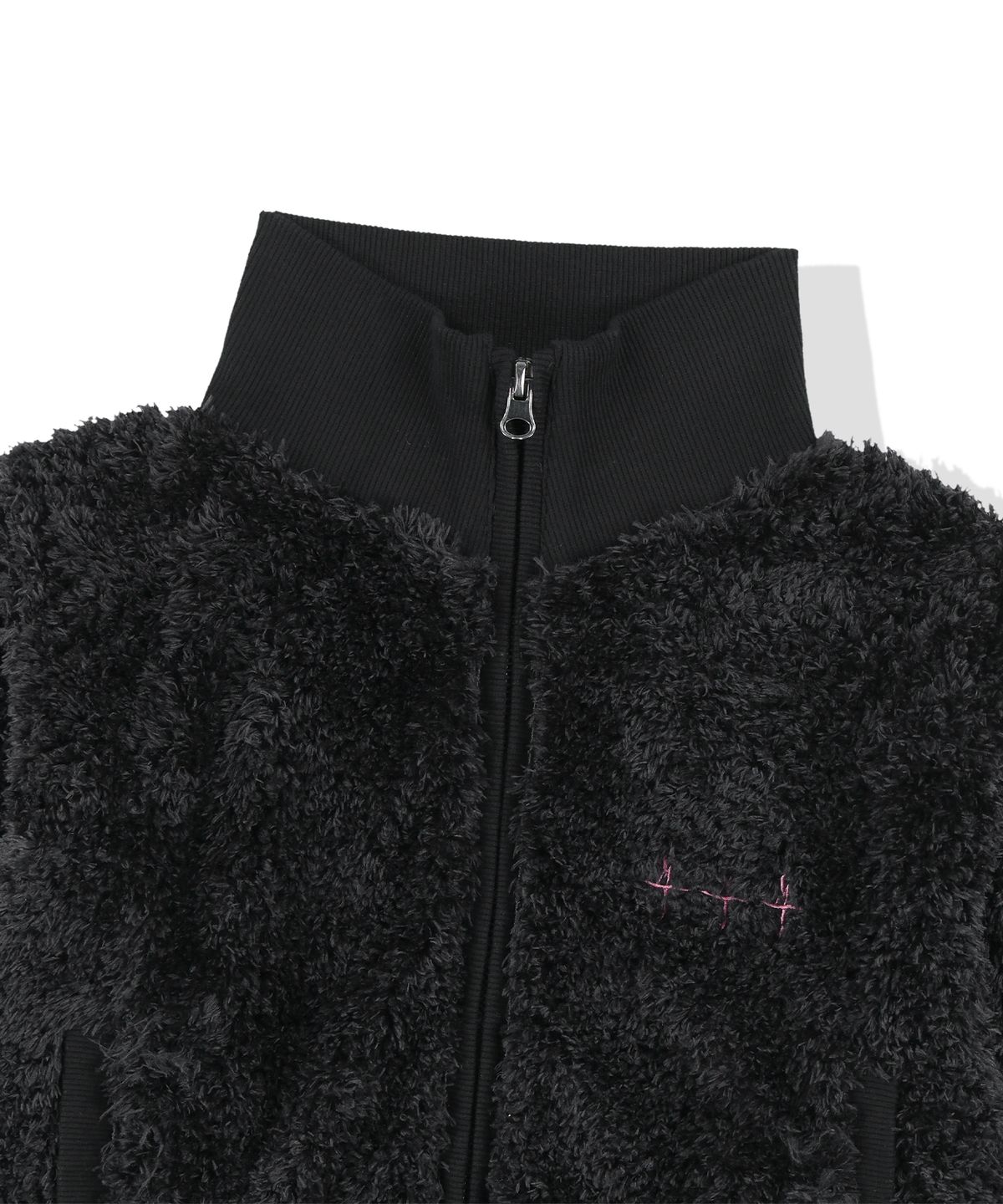 낫포너드(NOT4NERD) W Chasm Eye High Neck Boucle Zip Up - Black