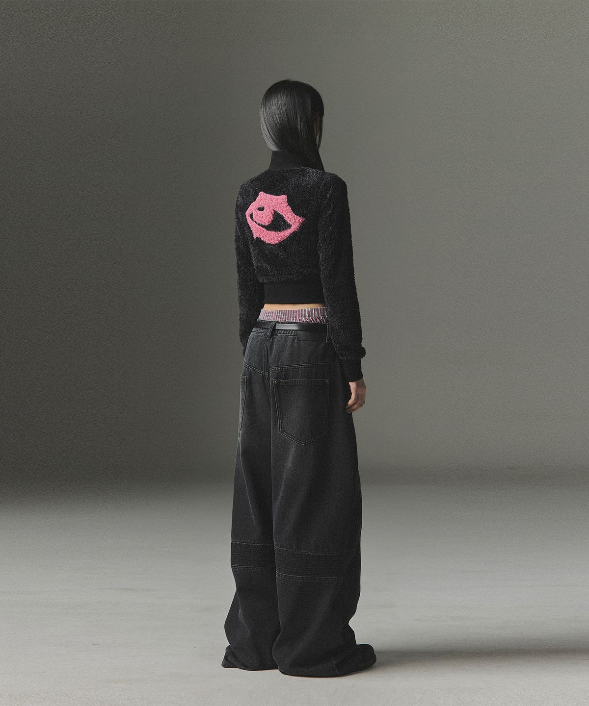 낫포너드(NOT4NERD) W Chasm Eye High Neck Boucle Zip Up - Black