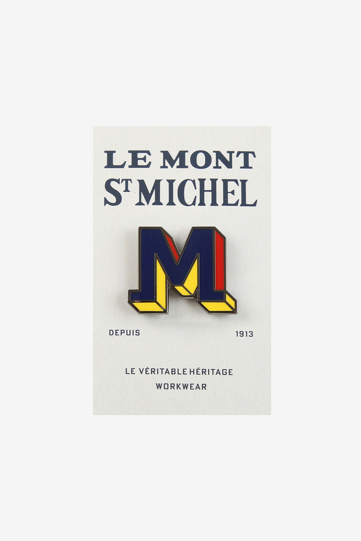 르몽생미셸(LE MONT ST MICHEL) Color M Logo Badge