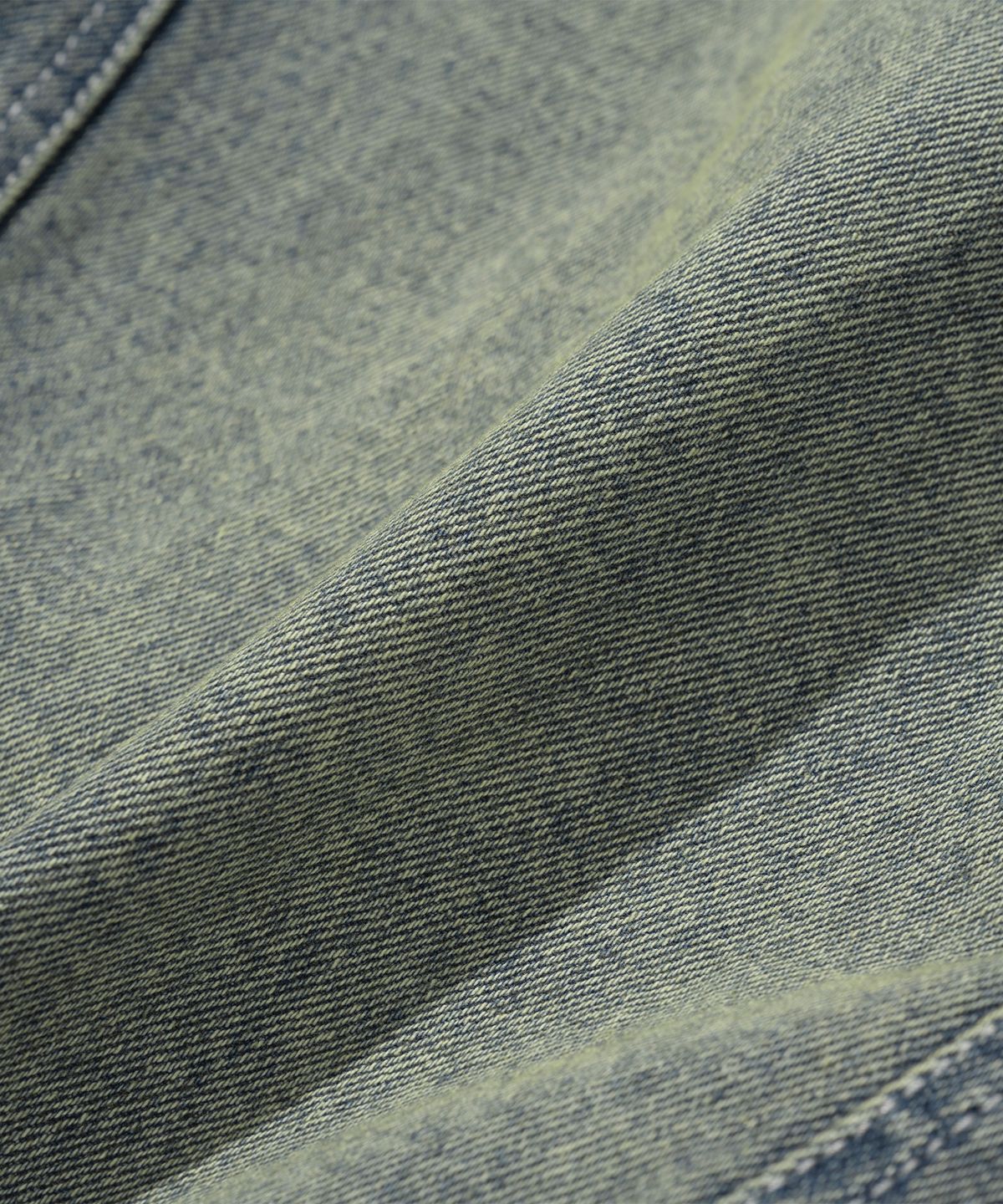 낫포너드(NOT4NERD) W Incision Knit Sleeve Denim Jacket - Deep Blue