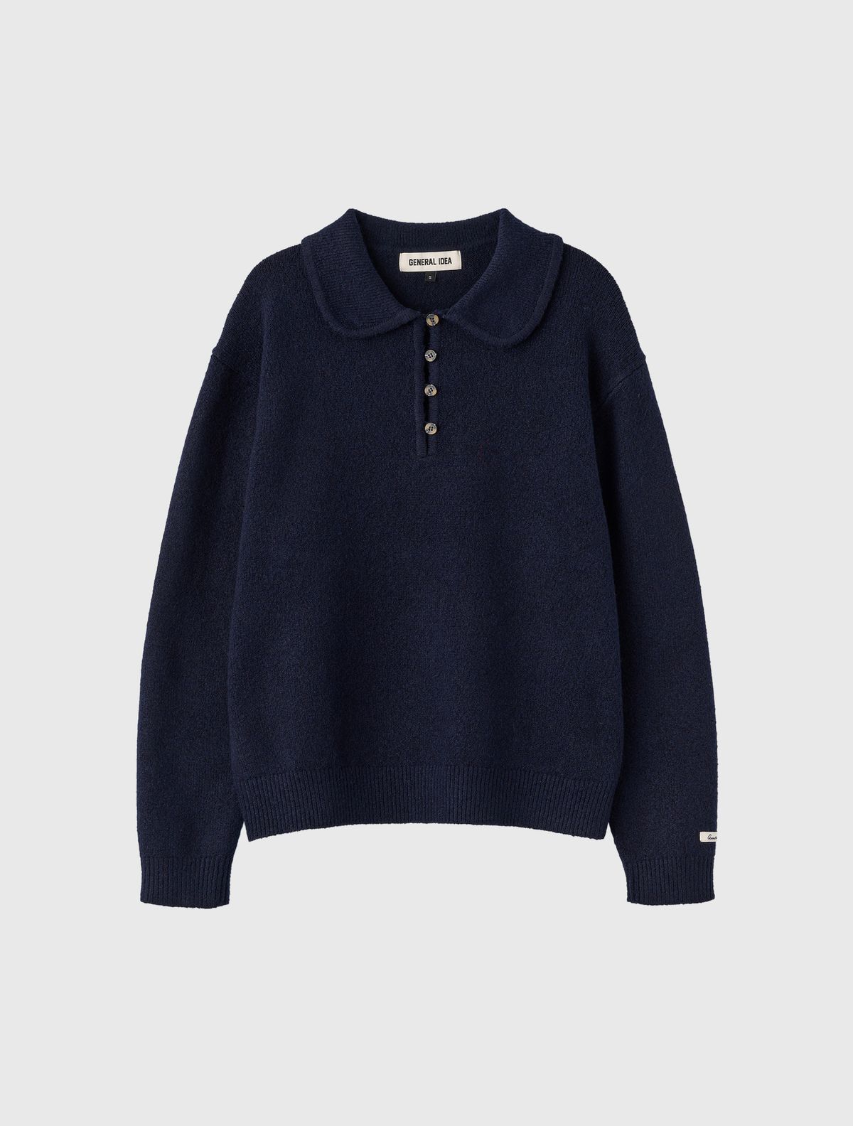 제너럴아이디어(GENERALIDEA) 루즈핏 라운드 카라 풀오버 [NAVY] / WBE4L05535