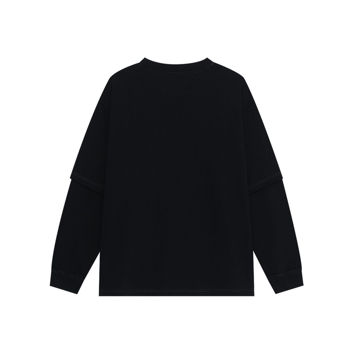이피티(EPT) STUDDED LOGO LAYERED LONG SLEEVE (BLACK)
