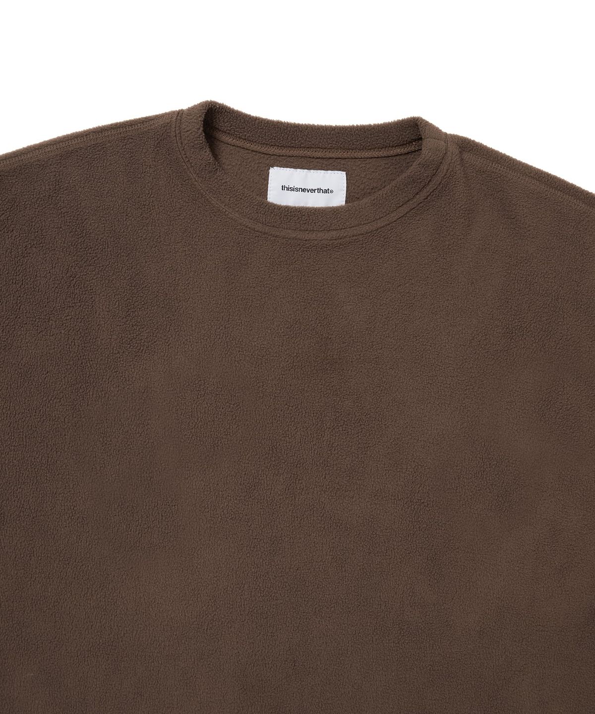 디스이즈네버댓(THISISNEVERTHAT) Fleece Crew Brown