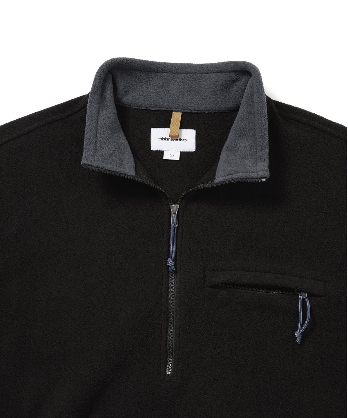 디스이즈네버댓(THISISNEVERTHAT) Fleece Pullover Black