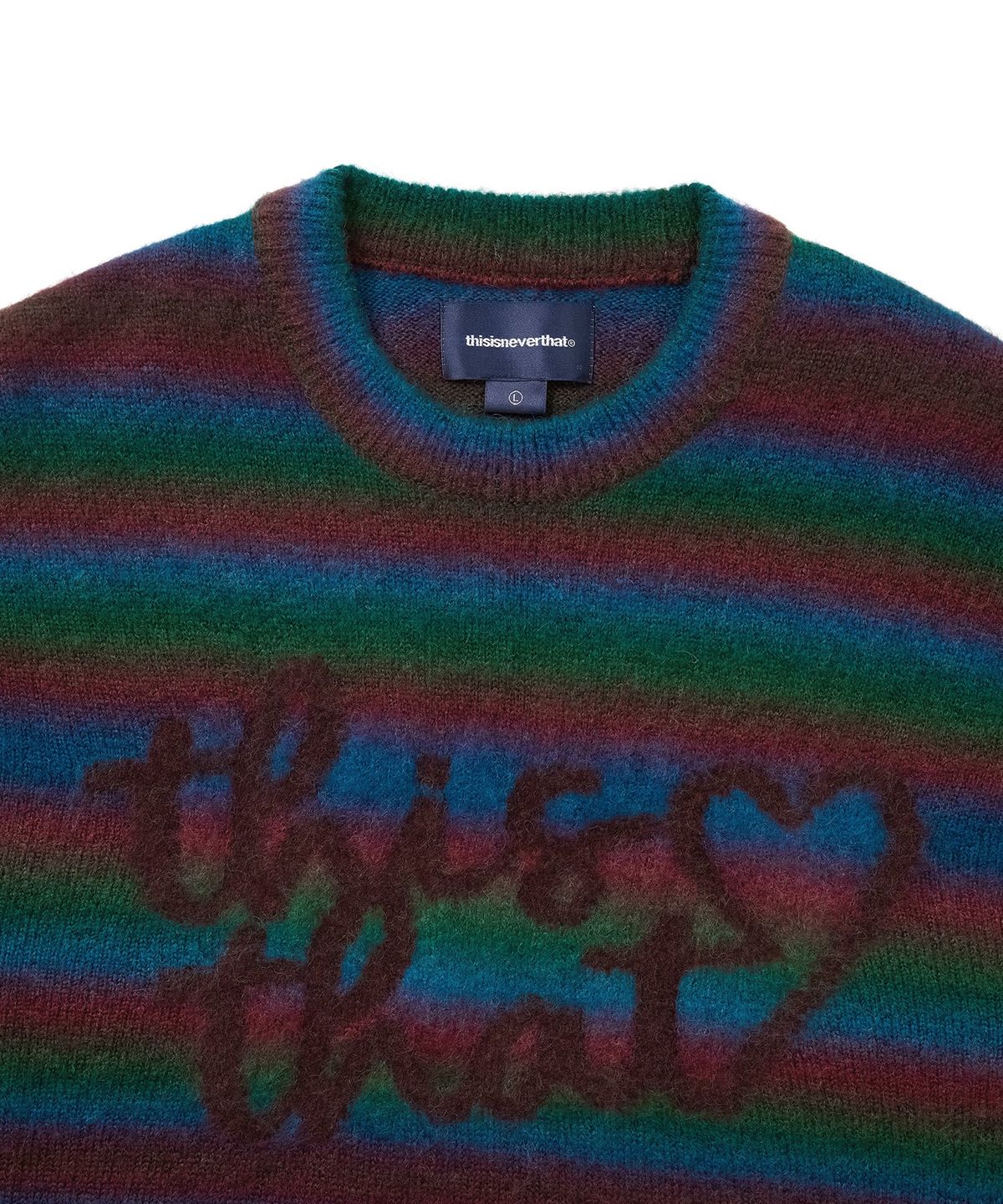 디스이즈네버댓(THISISNEVERTHAT) Heart Logo knit Sweater Multi
