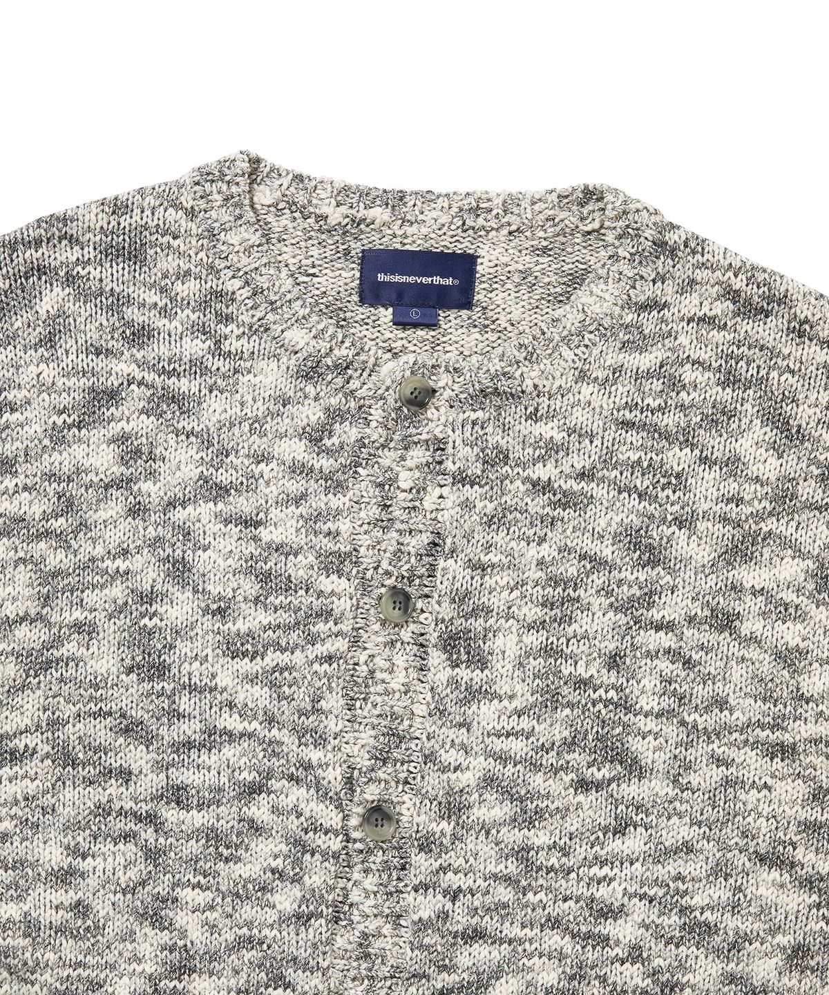 디스이즈네버댓(THISISNEVERTHAT) Rainbow Knit Cardigan Black