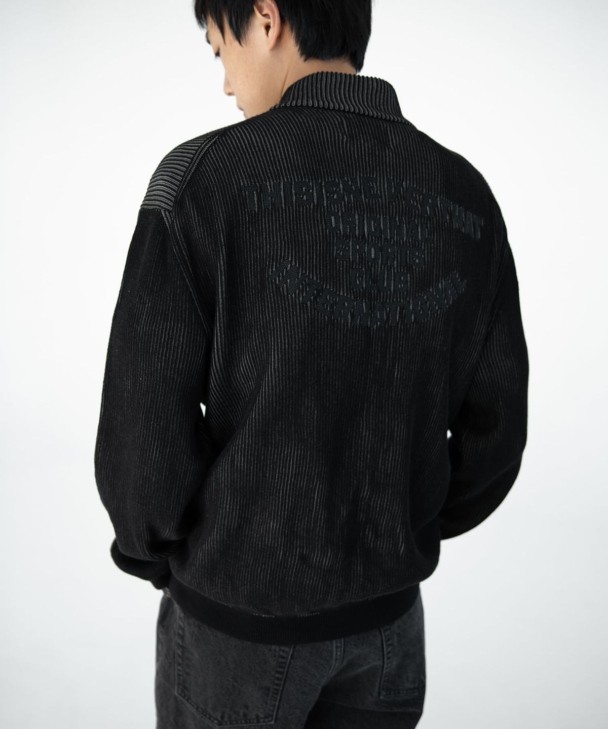 디스이즈네버댓(THISISNEVERTHAT) Full Zip Cardigan Black